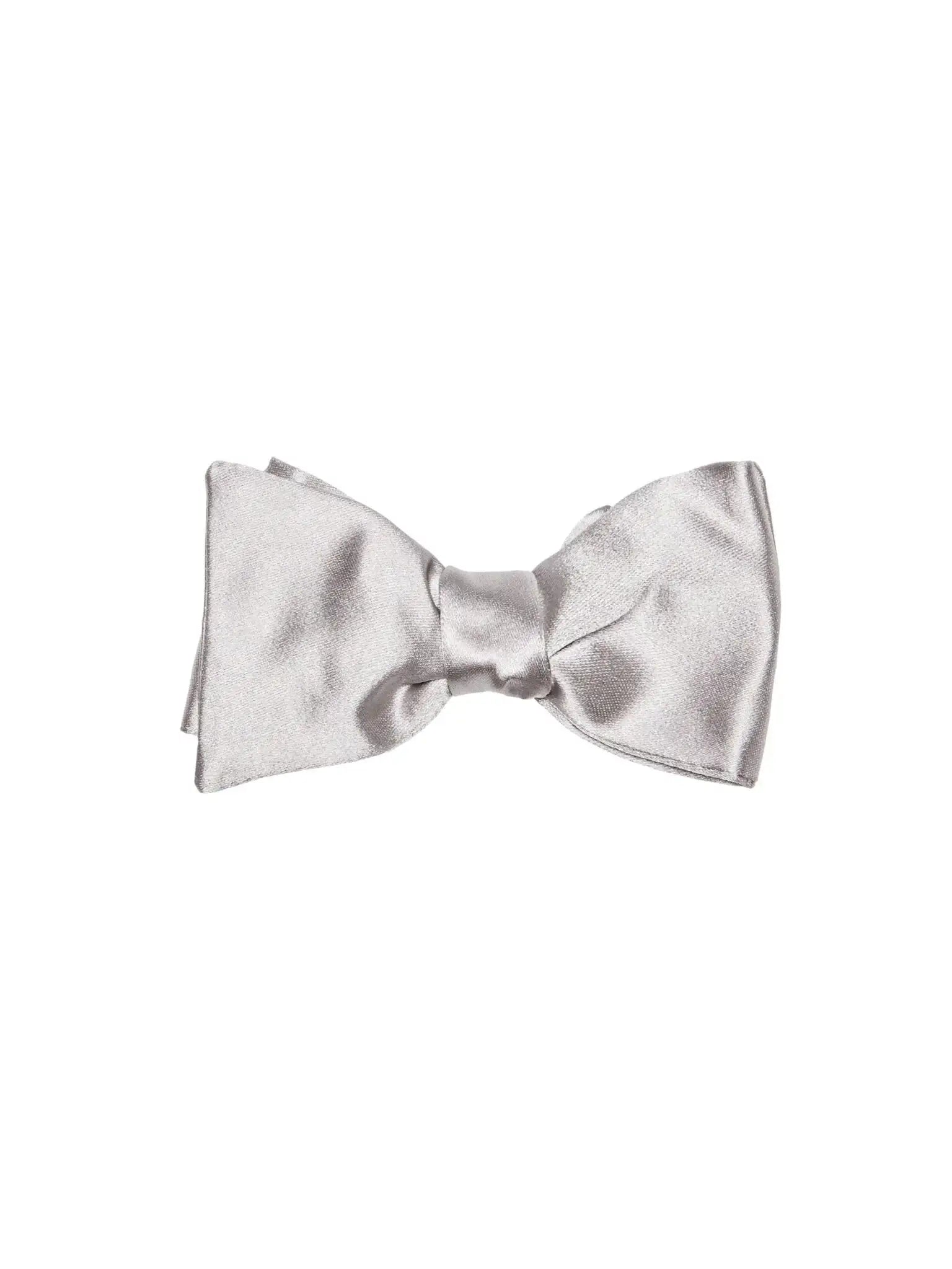 Papion gri din matase naturala