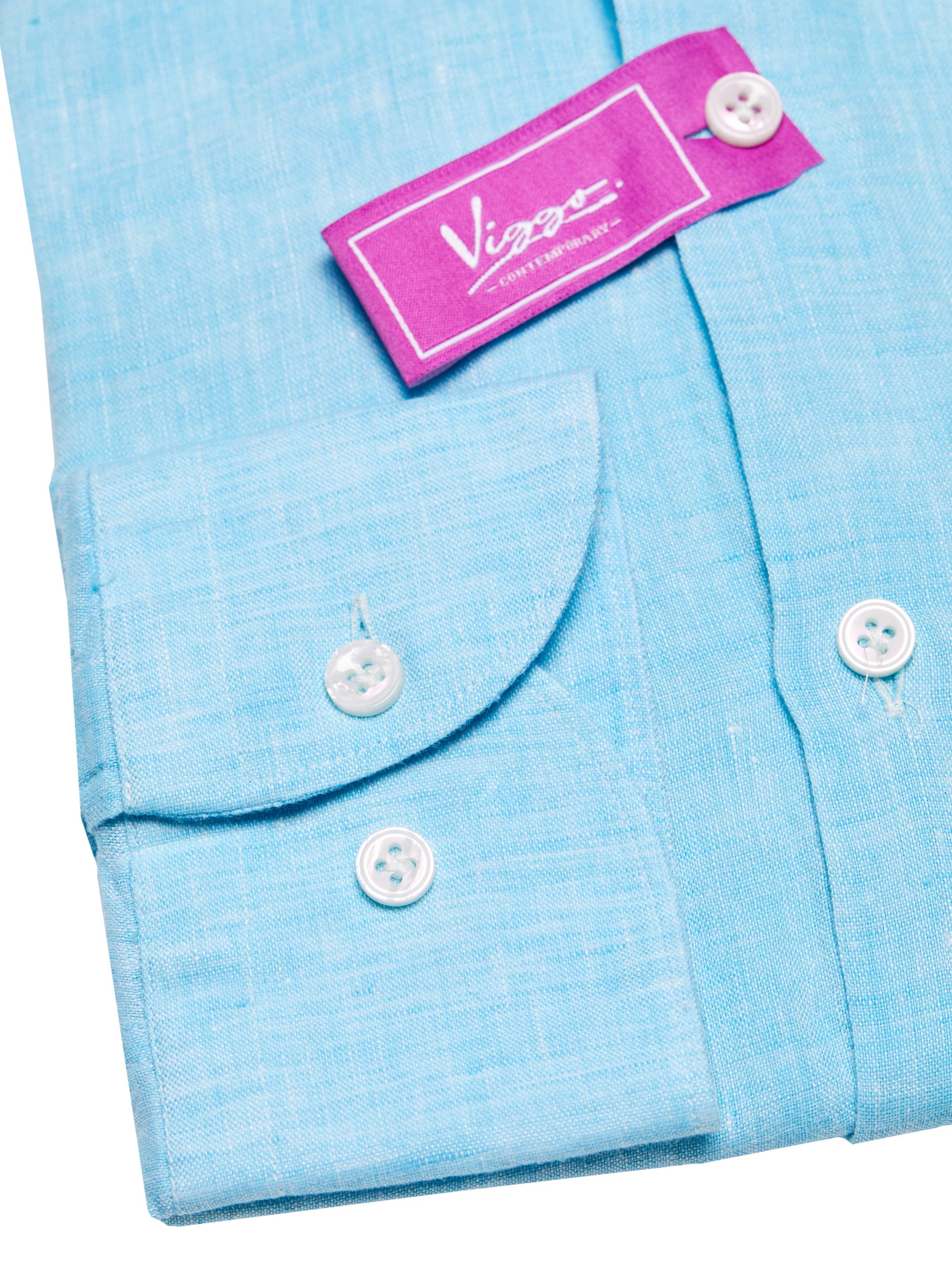 Turquoise linen shirt