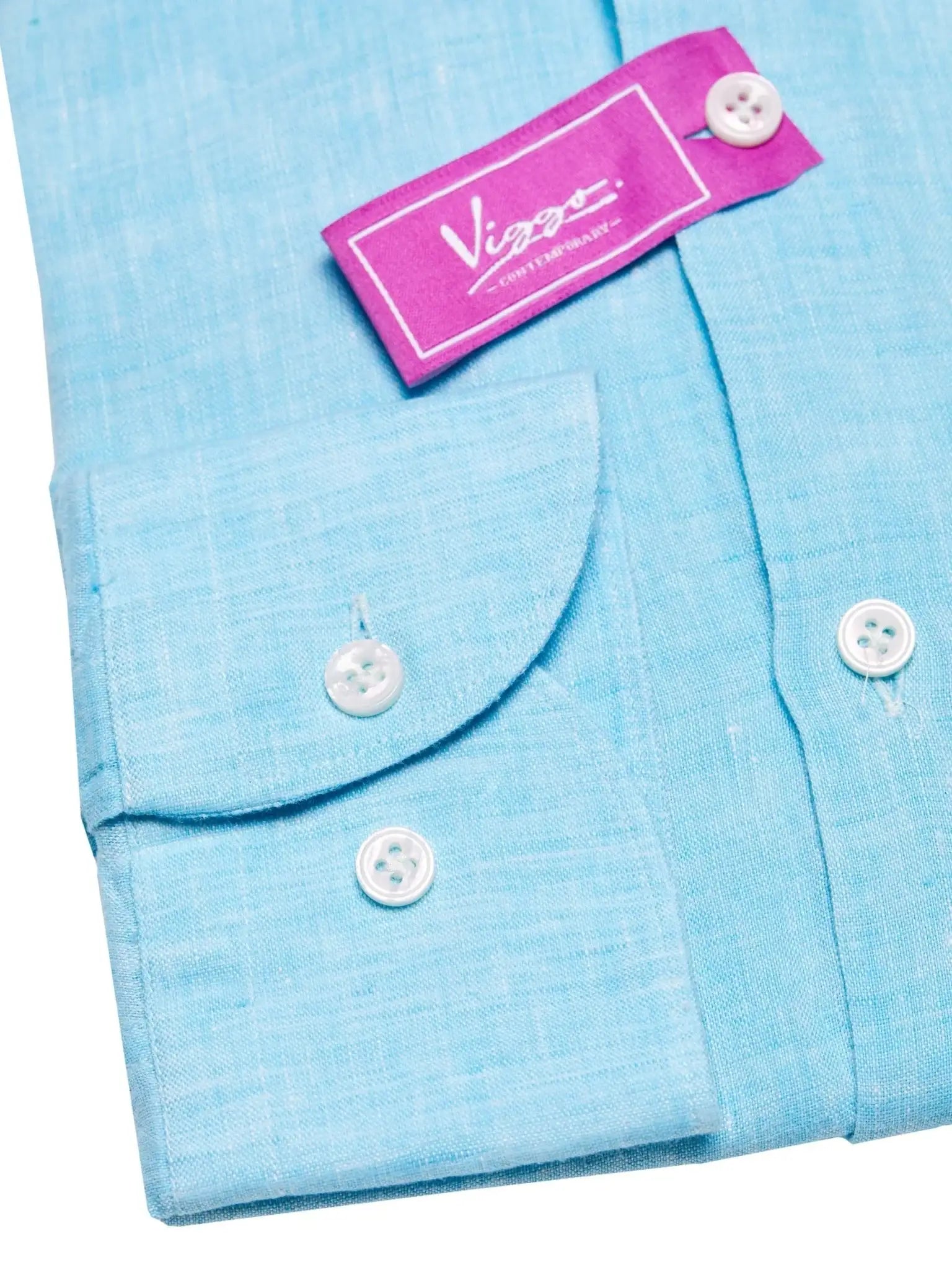 Camasa turquoise din in