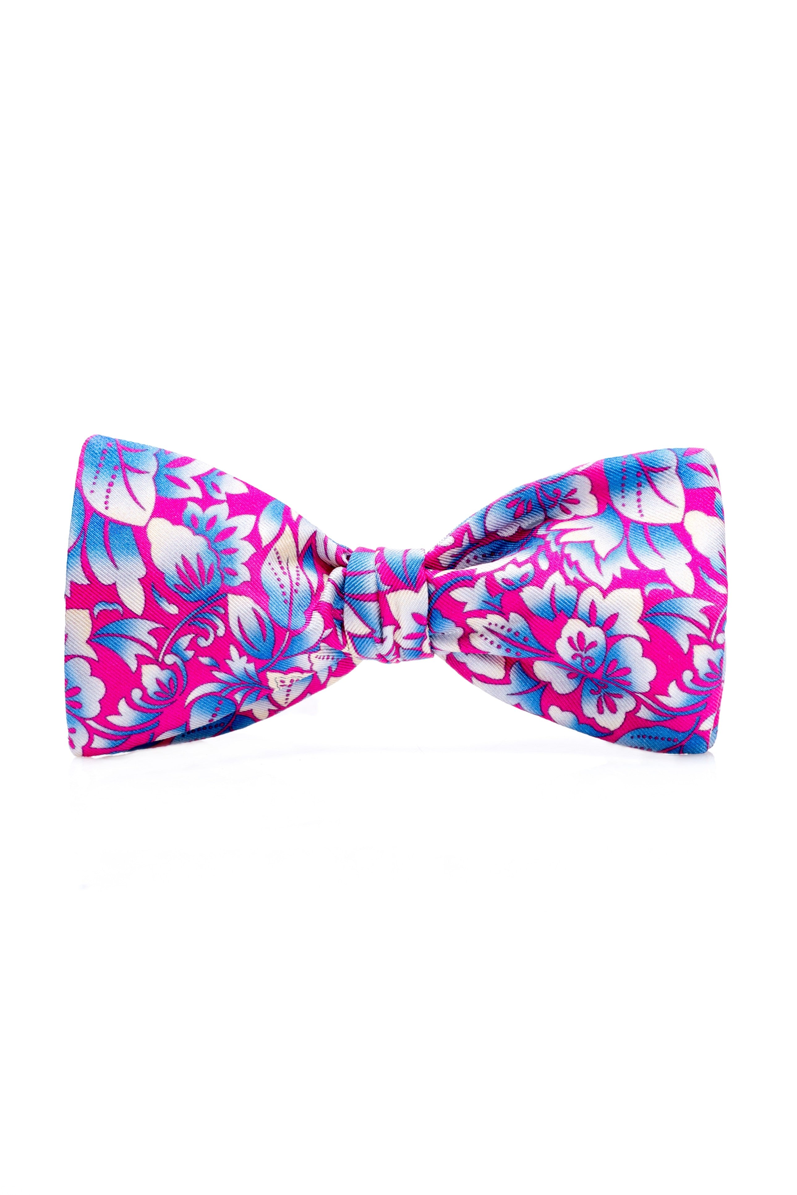 Mulberry Floral Bow Tie