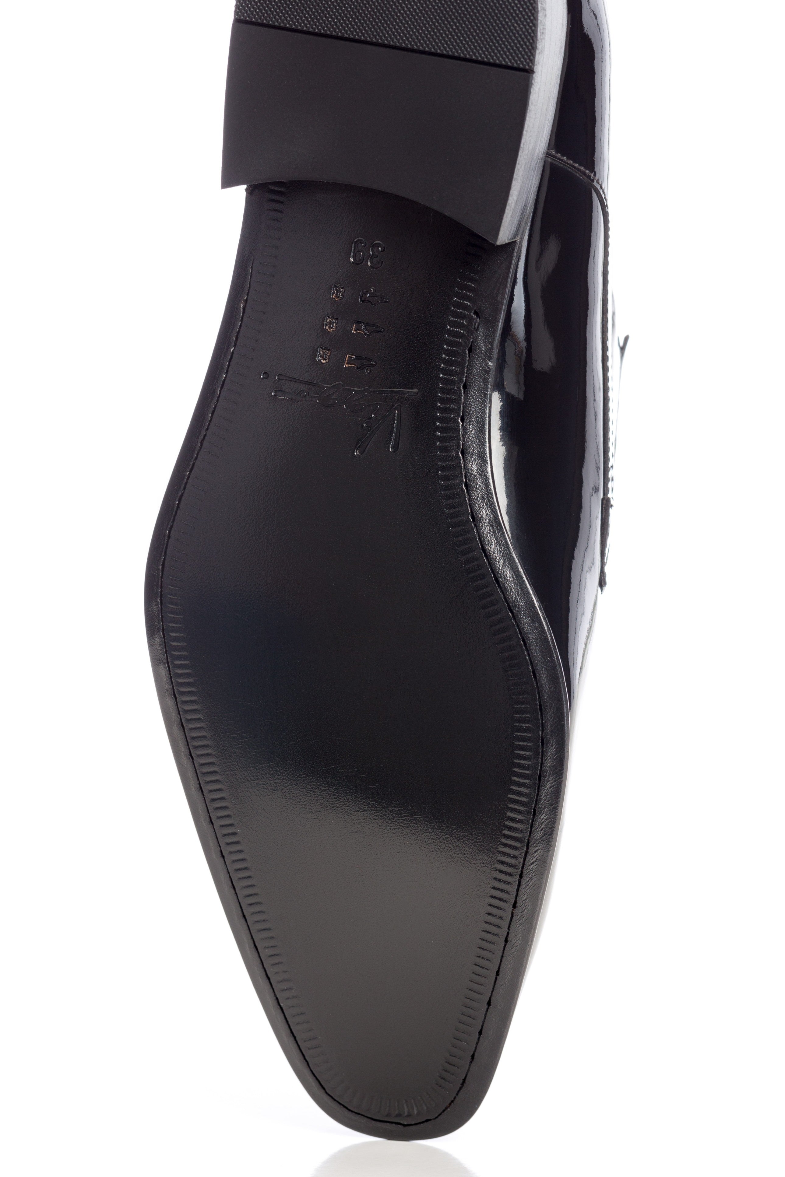 Black Patent Leather Tuxedo Shoes
