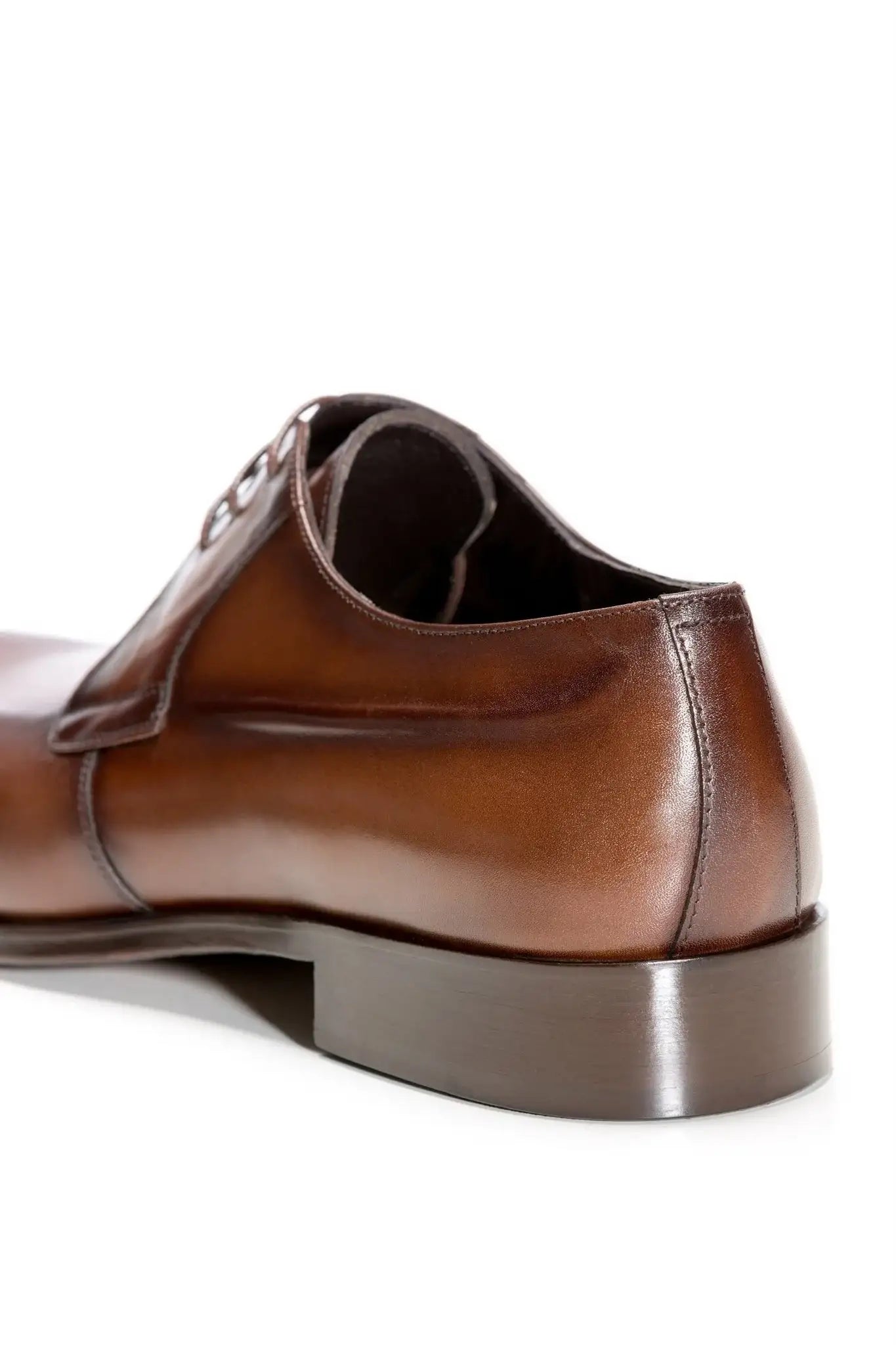 Brown Suit Shoes With Lace Up