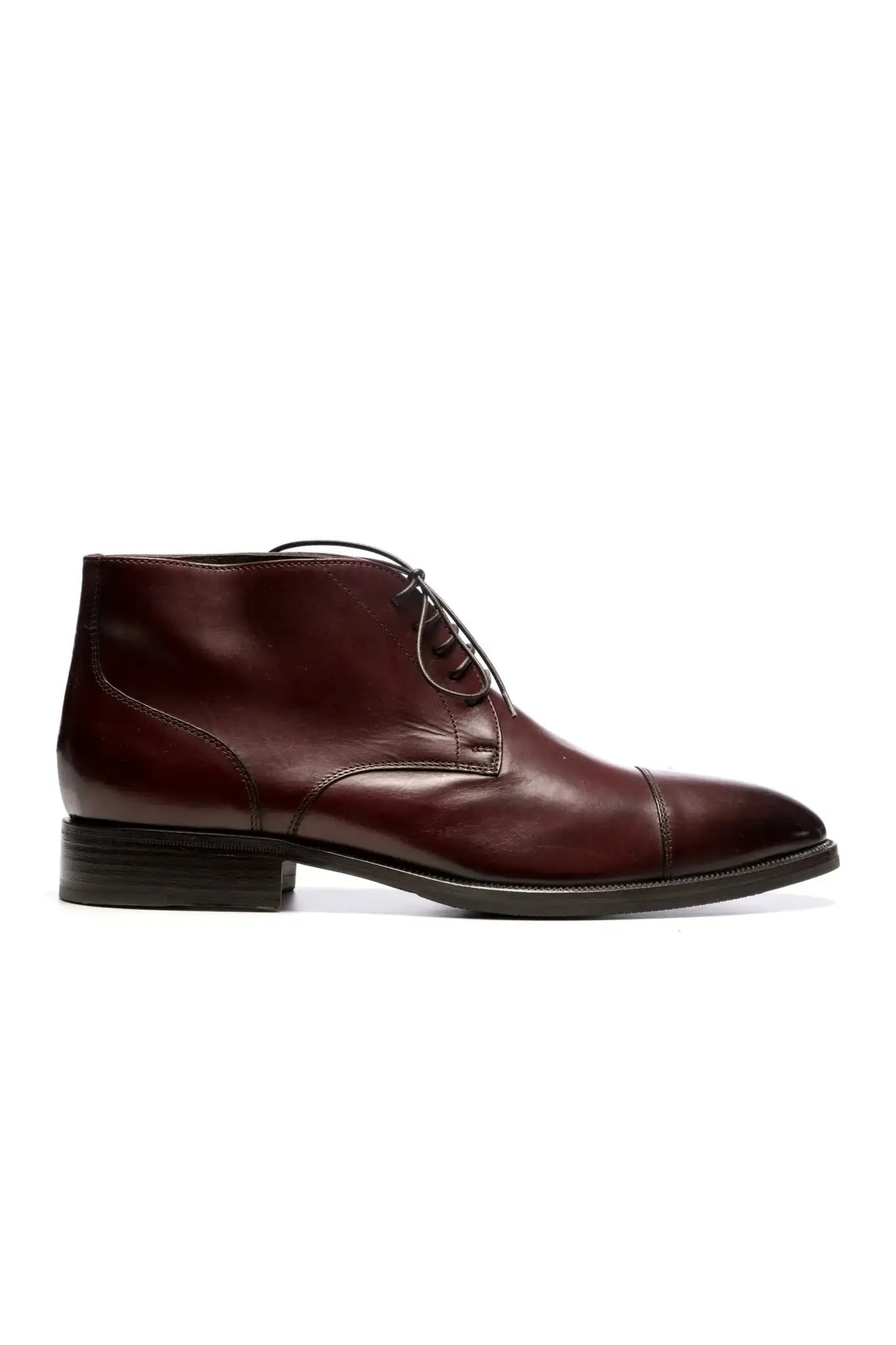 Burgundy business boots