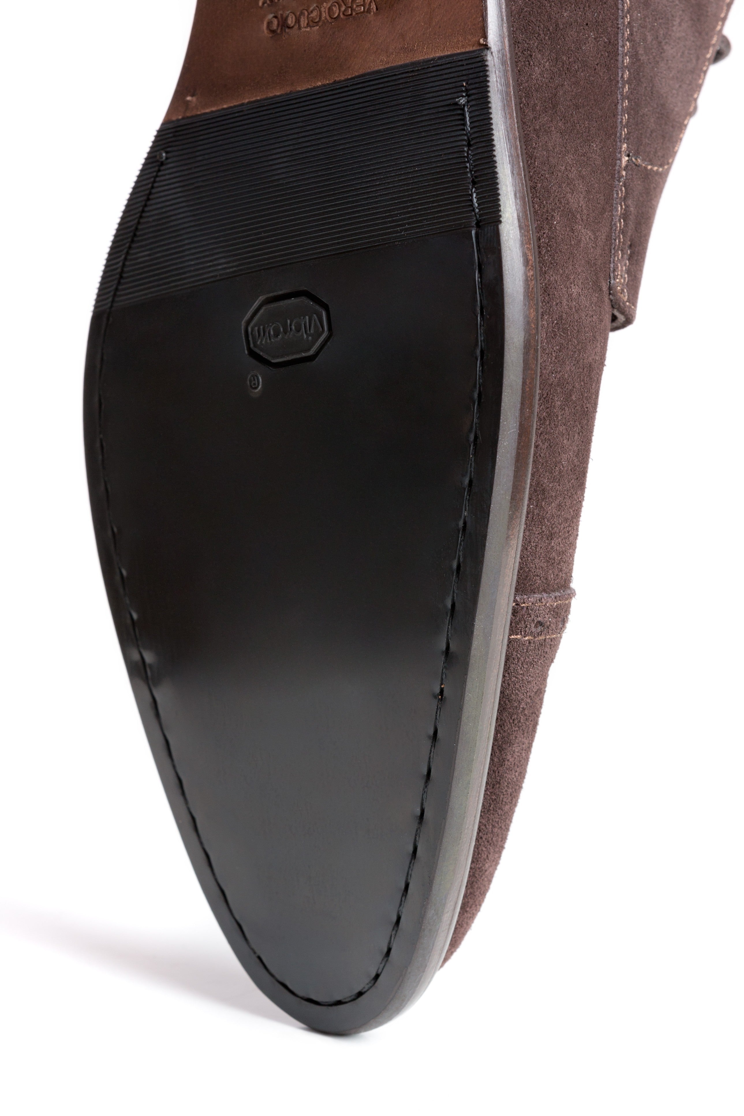 Pantofi Maro Piele Intoarsa Derby