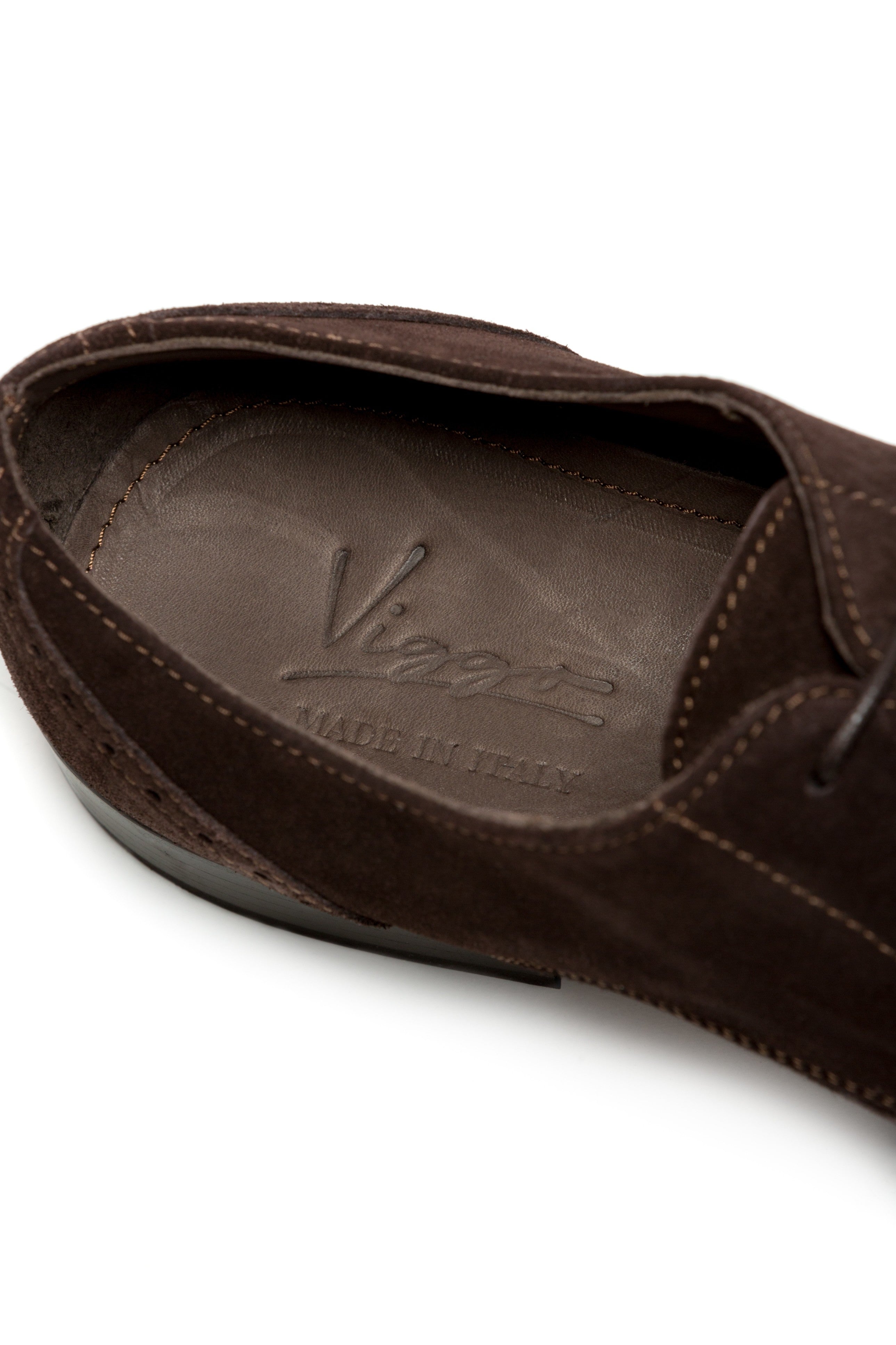 Pantofi Maro Piele Intoarsa Derby
