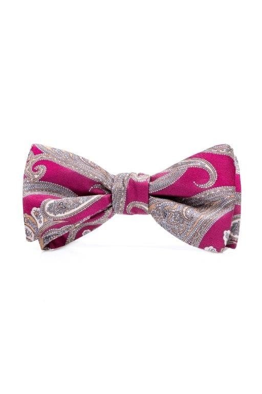 Cosmic Violet Paisley Bow Tie - Viggo