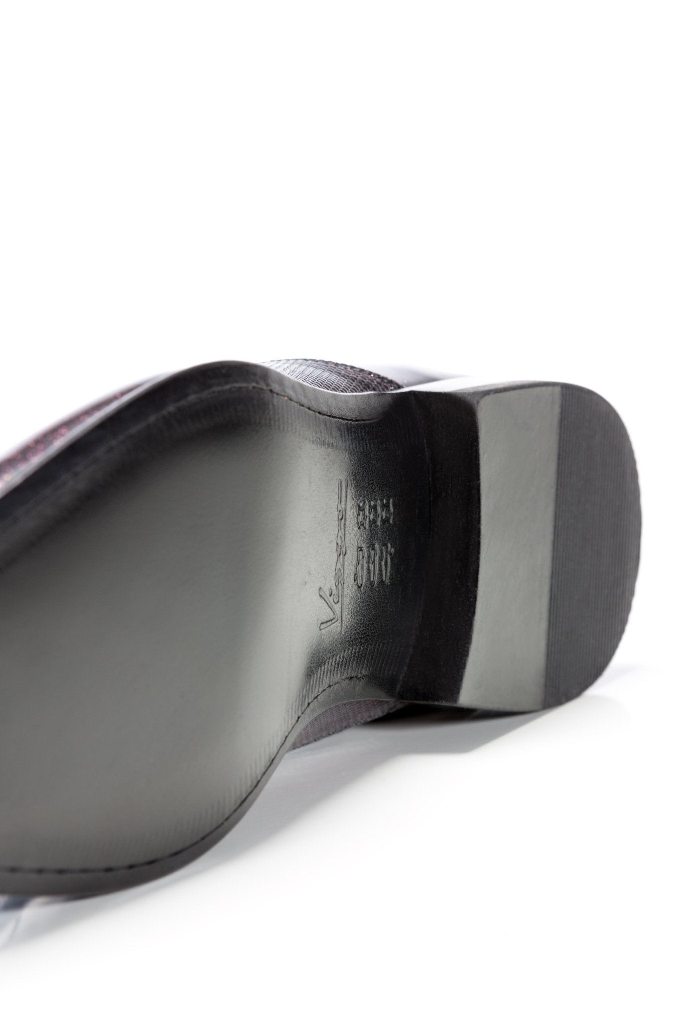 Pantofi Bordo Smoking Glitter - Viggo