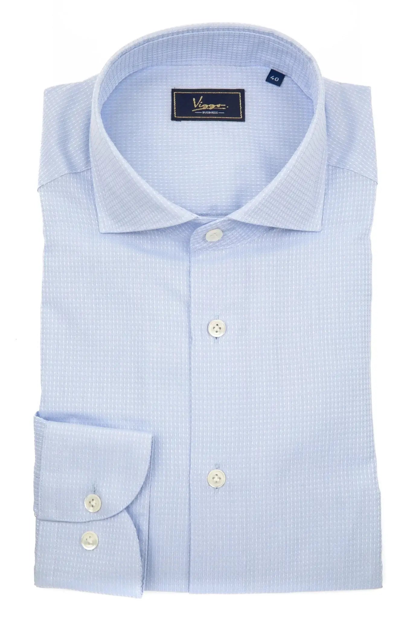 Camasa Business Bleu Texturata