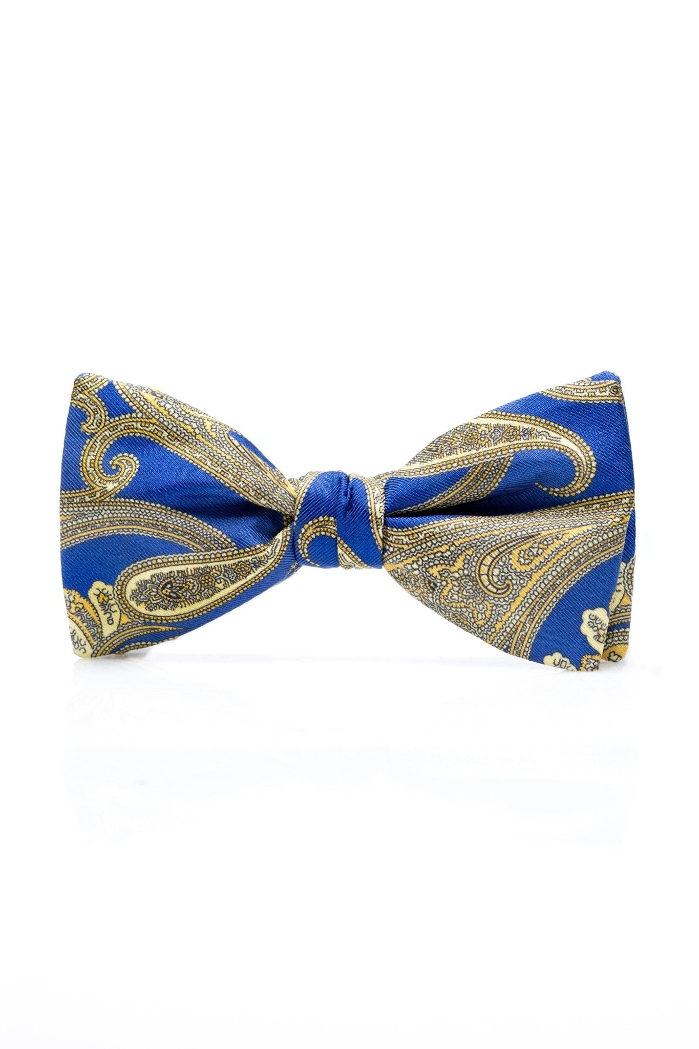 Endeavour Blue Paisley Bow Tie - Viggo