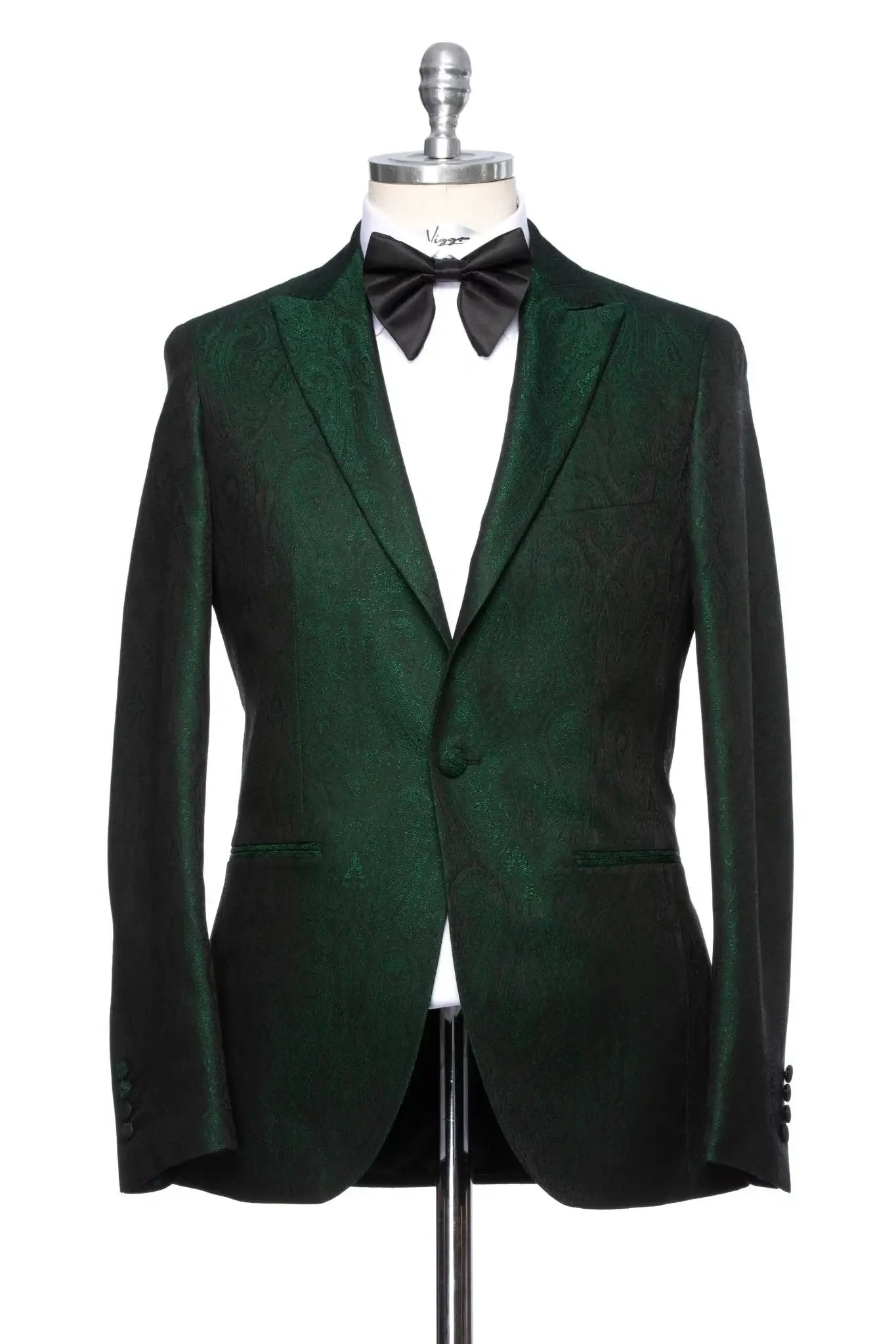 Sacou smoking jacquard paisley