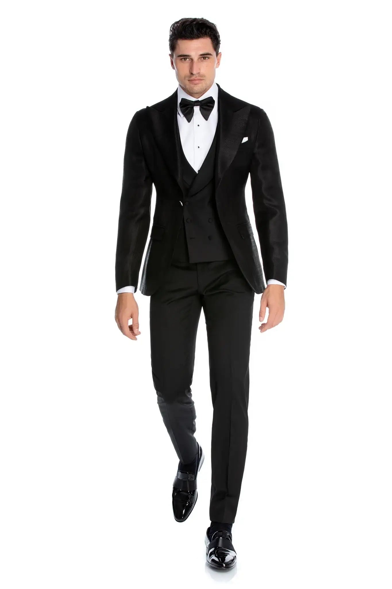Textured tuxedo jacket