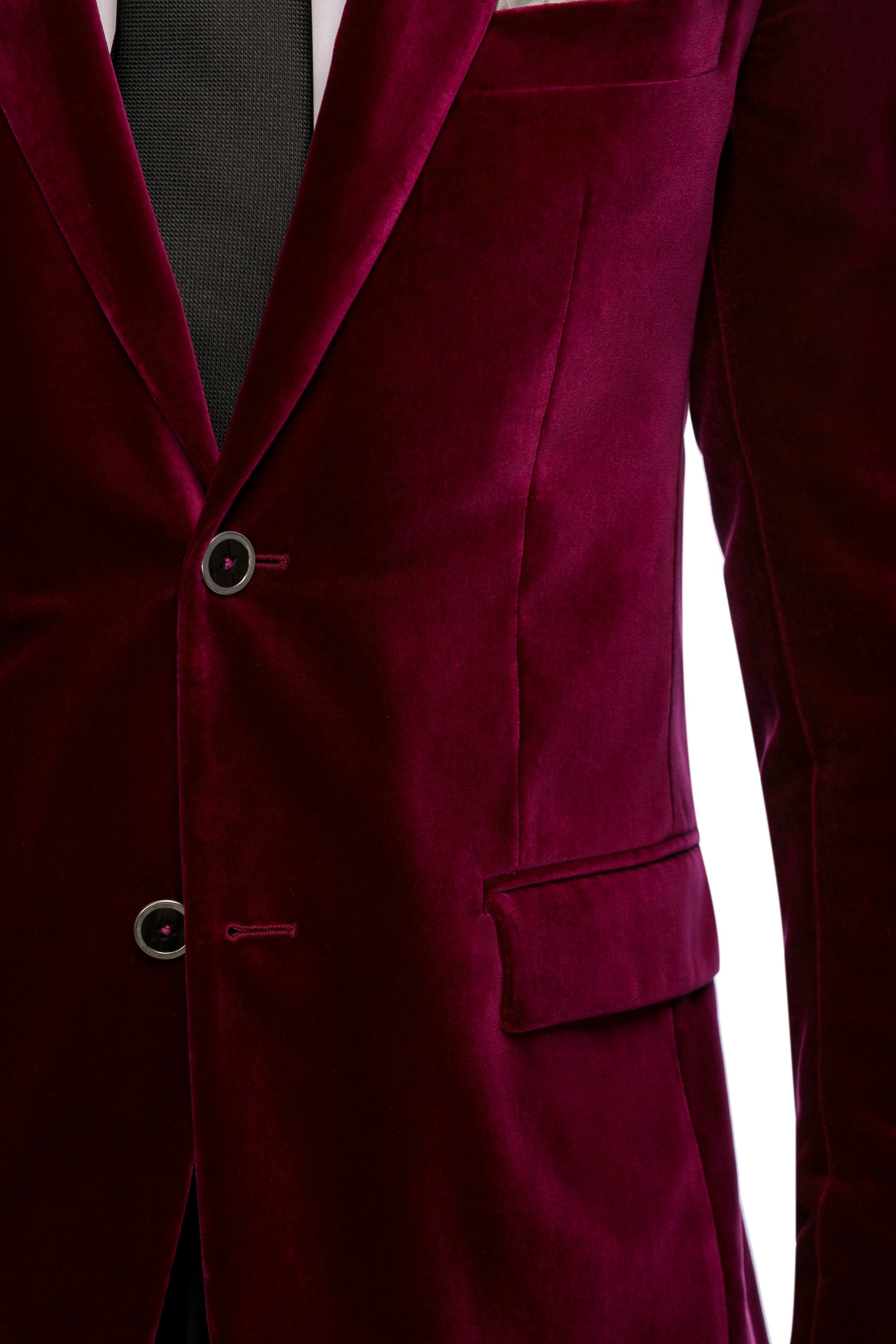 Sacou smoking catifea fuchsia