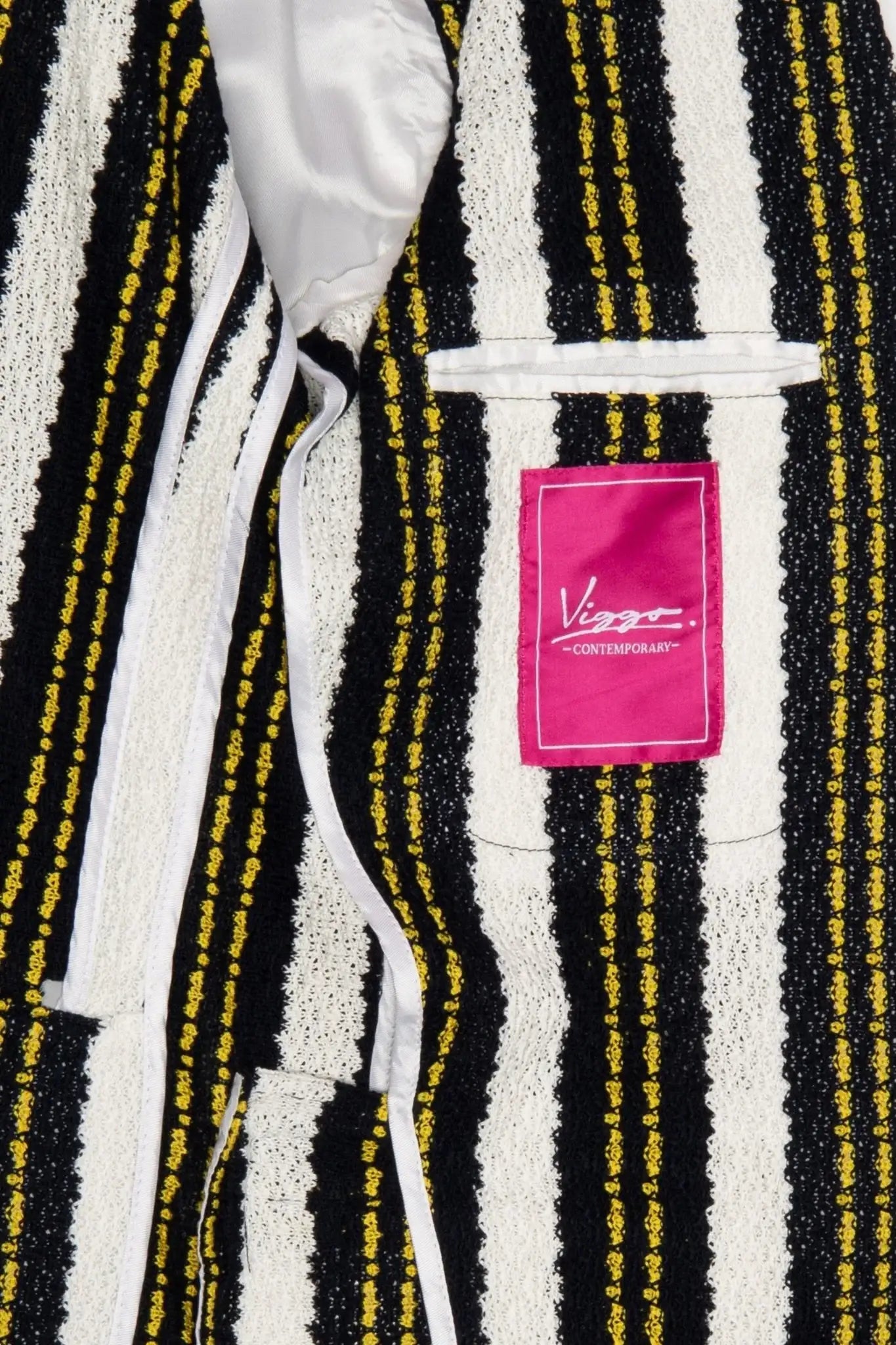 Sacou casual cu dungi slim fit