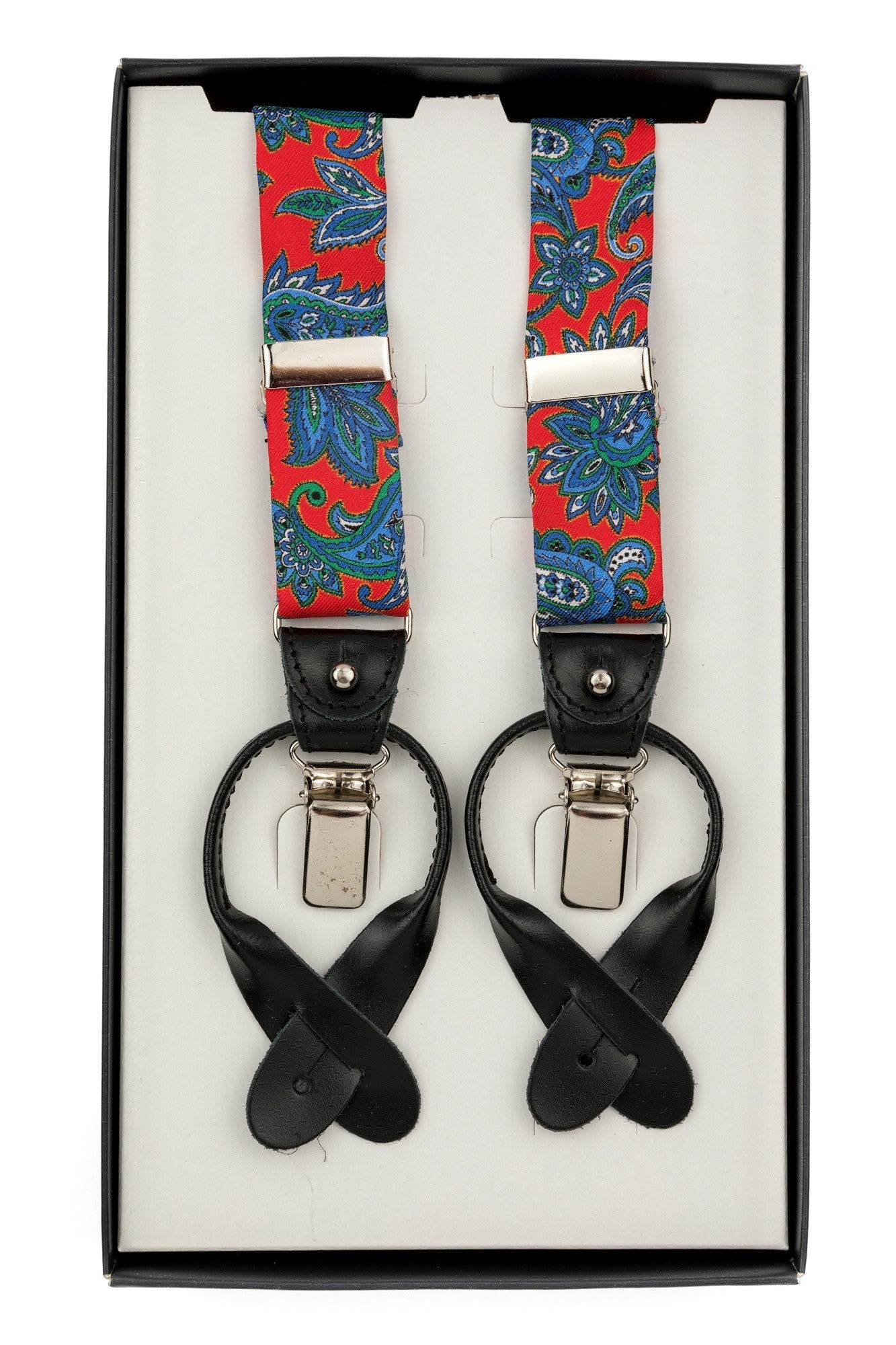 Red Silk Braces