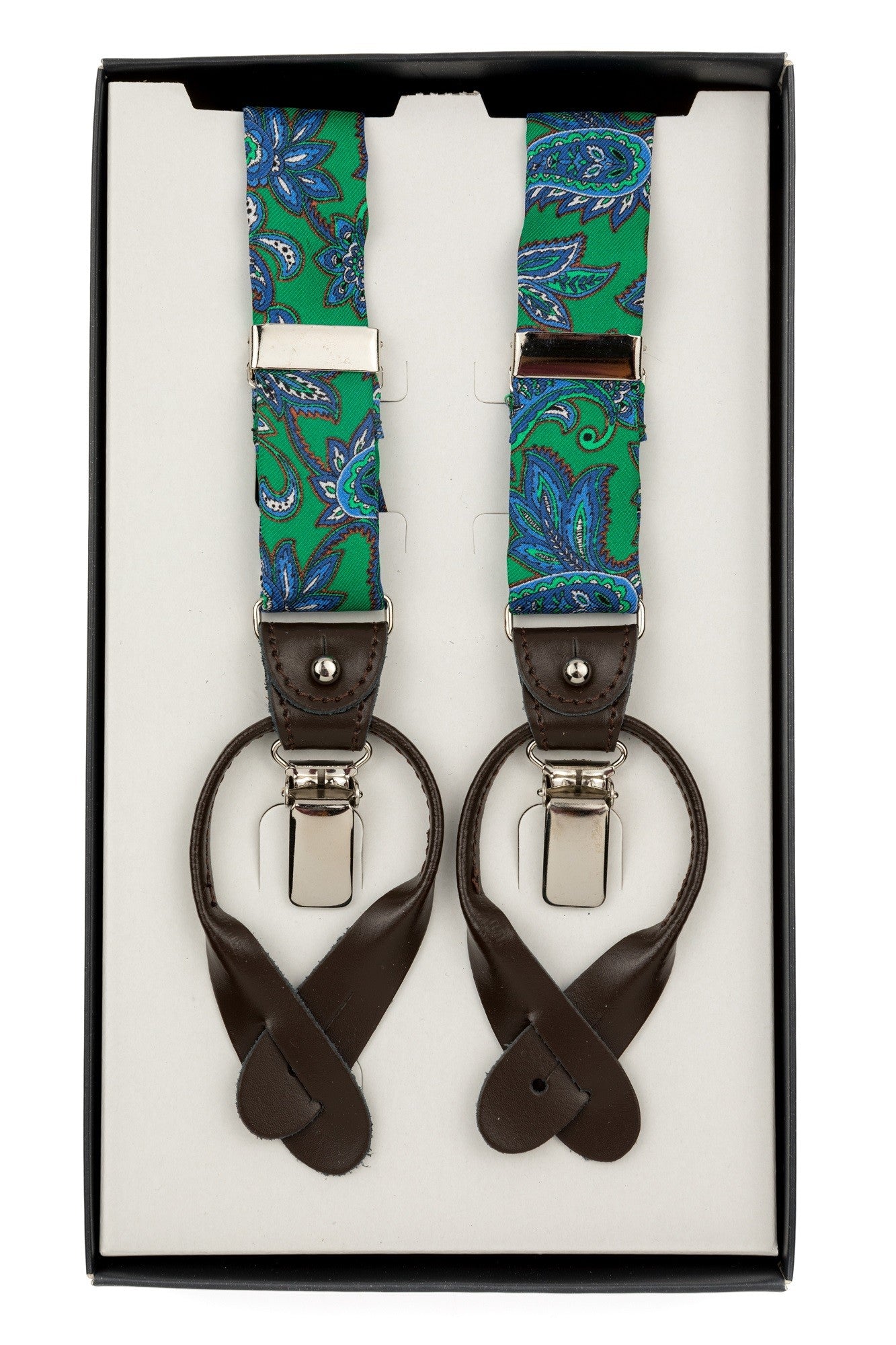 Green Silk Braces