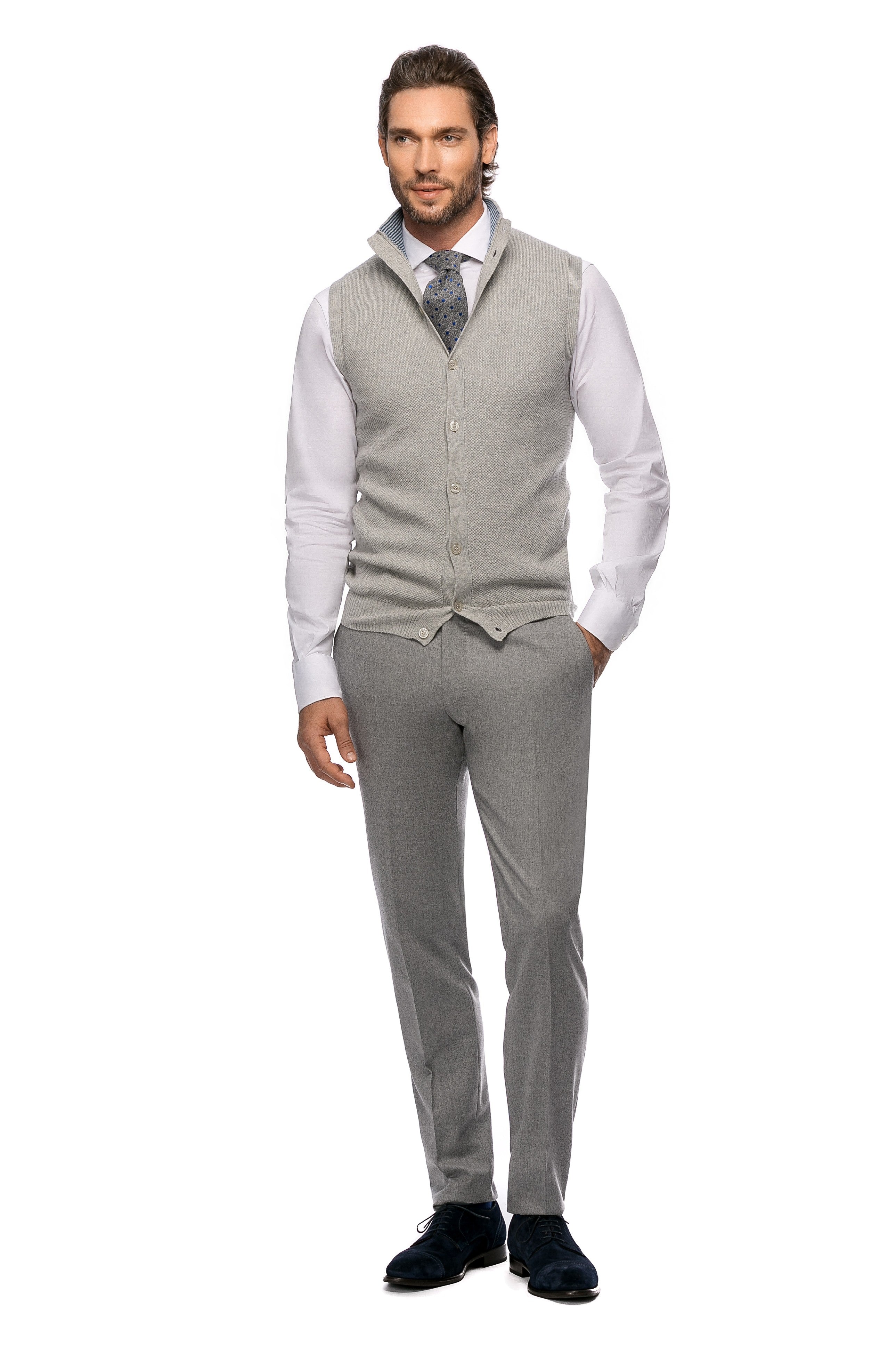 Pantaloni Gri Deschis