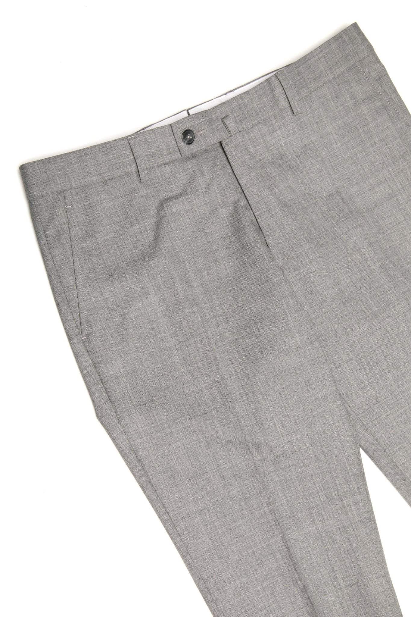 Pantalon Business Gri din Lana