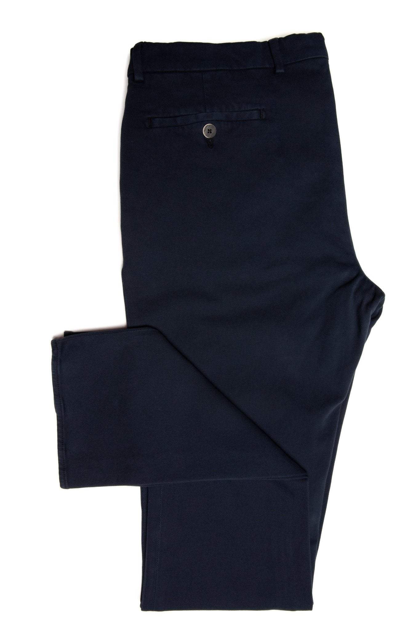 Pantaloni Chinos Bleumarin Texturat Fin
