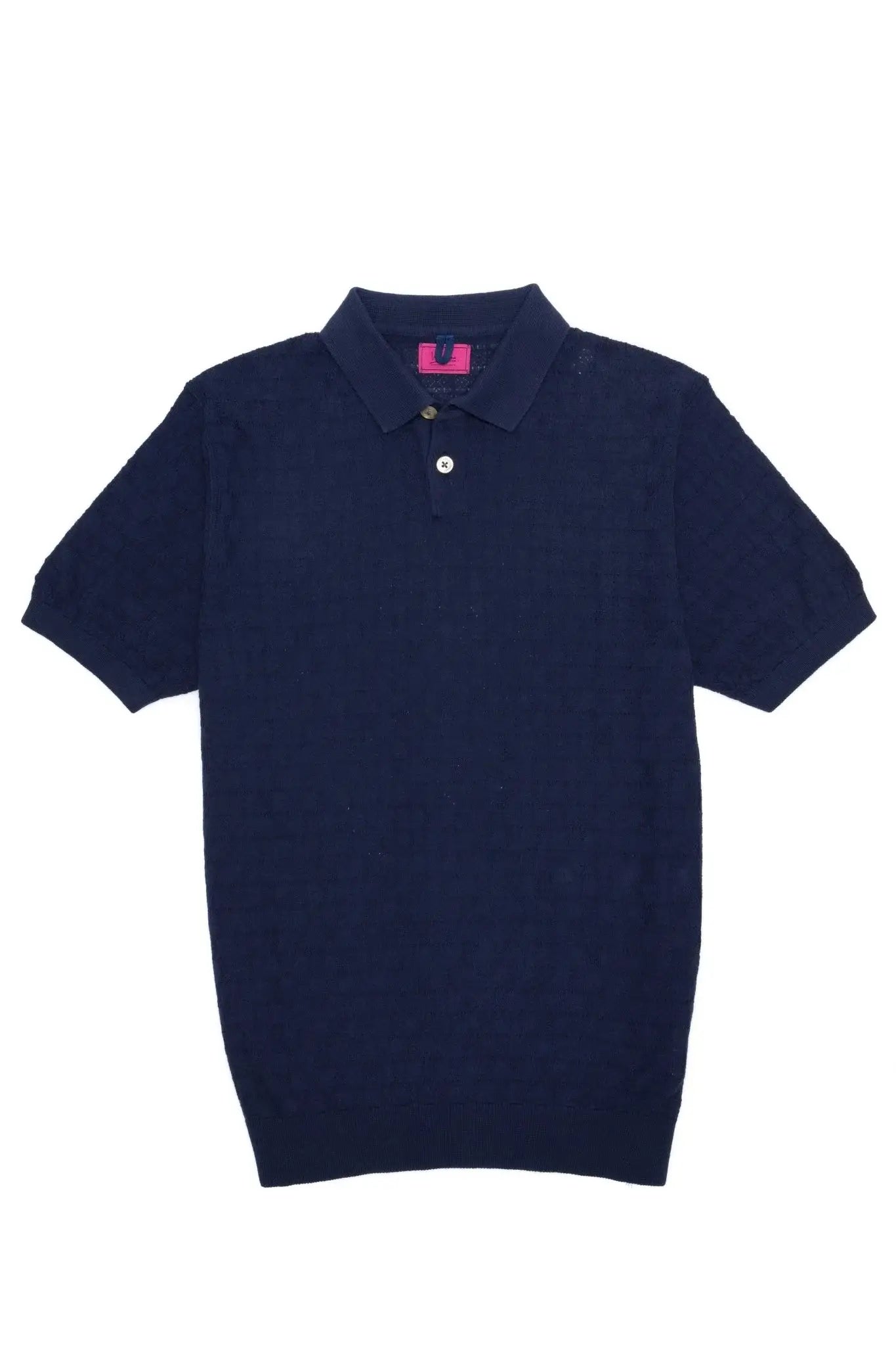 Tricou Casual Bleumarin Cu Guler Polo