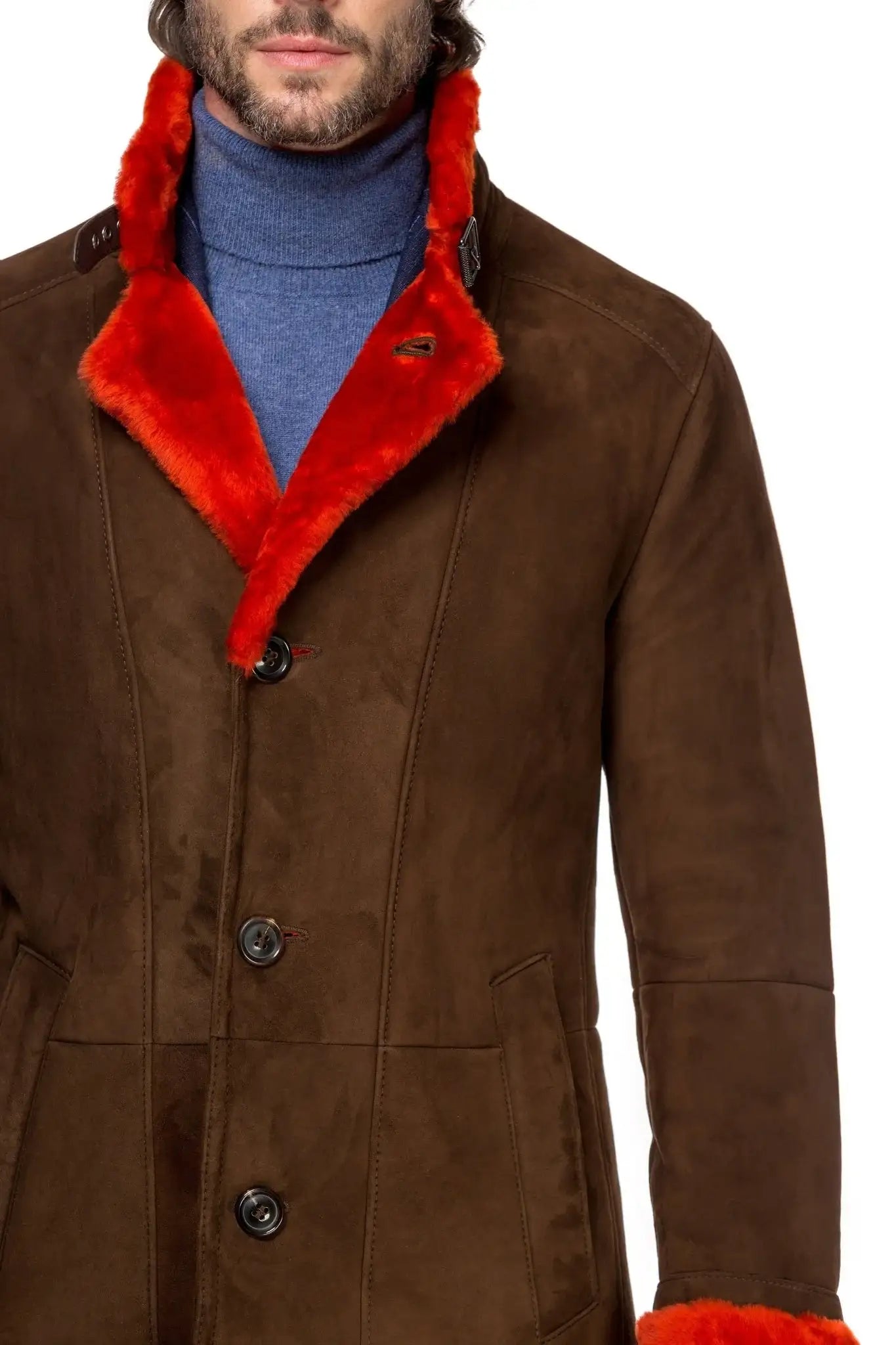 Brown Leather Coat