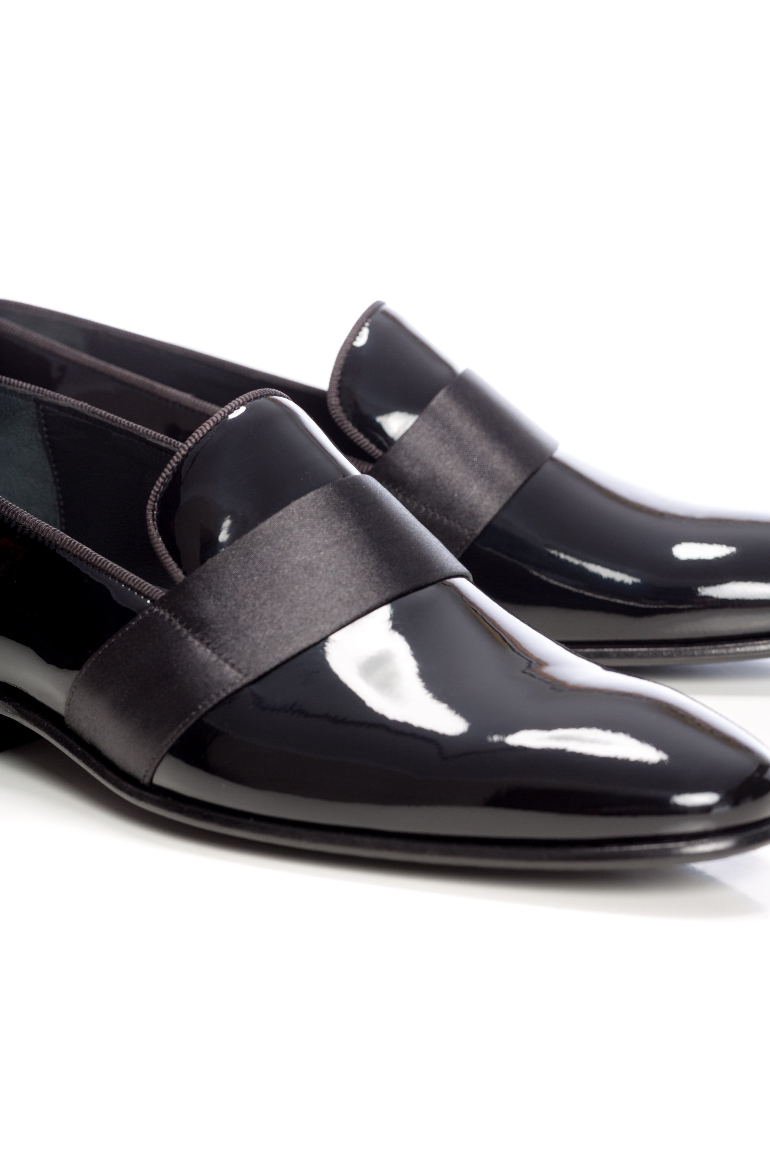 Pantofi smoking negru lucios