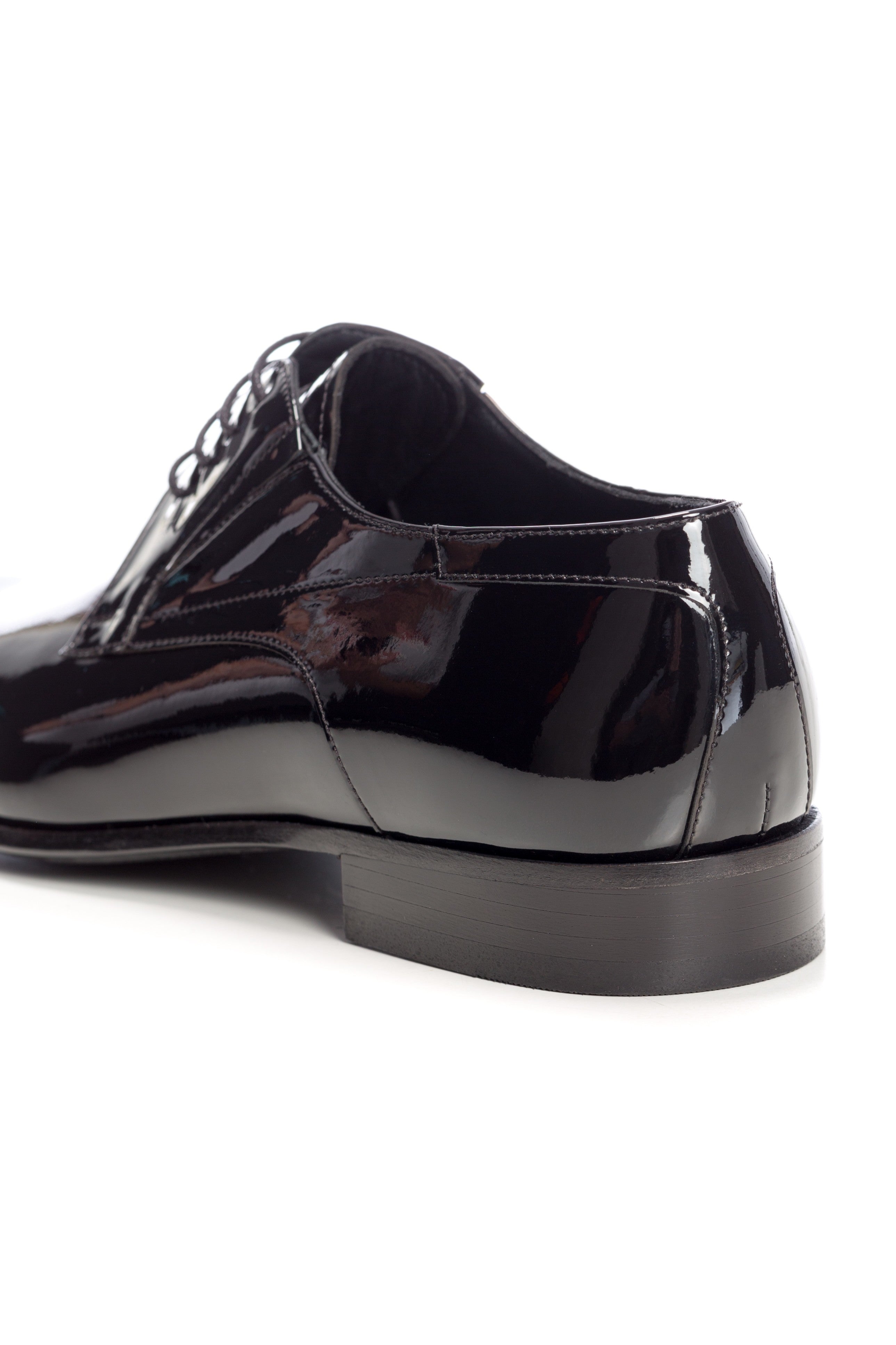 Black Patent Leather Tuxedo Shoes
