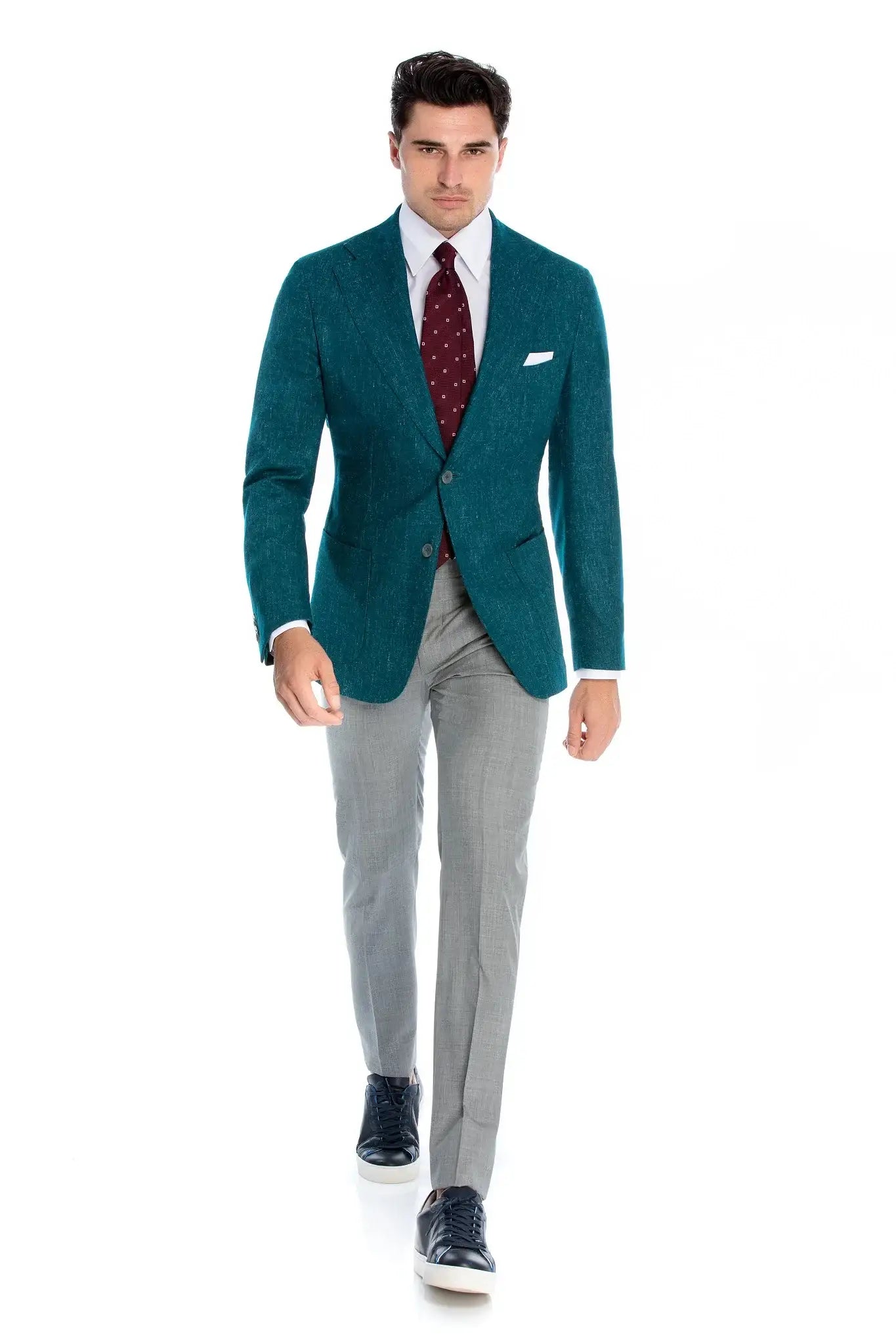 Pantalon Business Gri din Lana