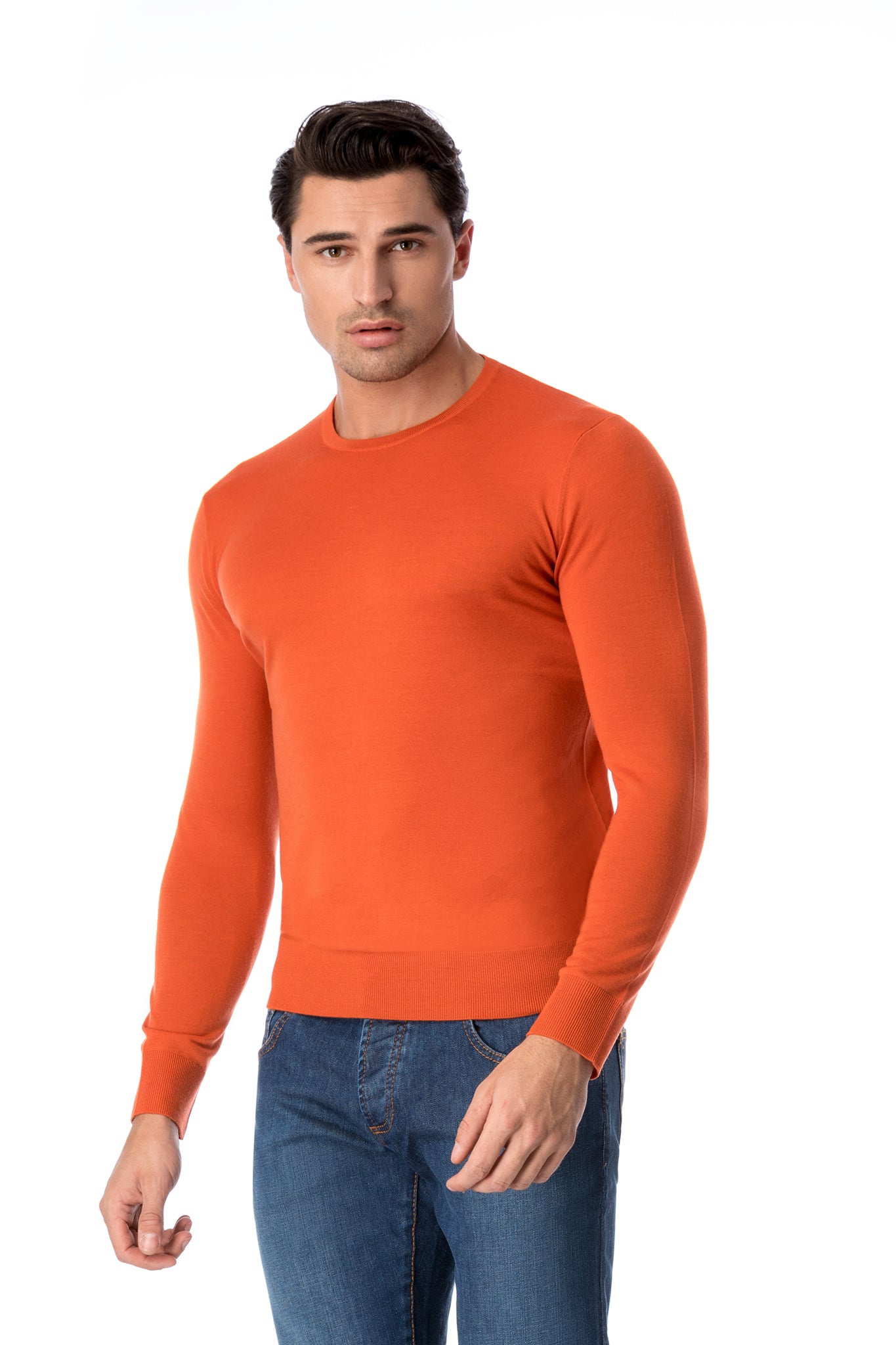 Pullover fin din lana merino
