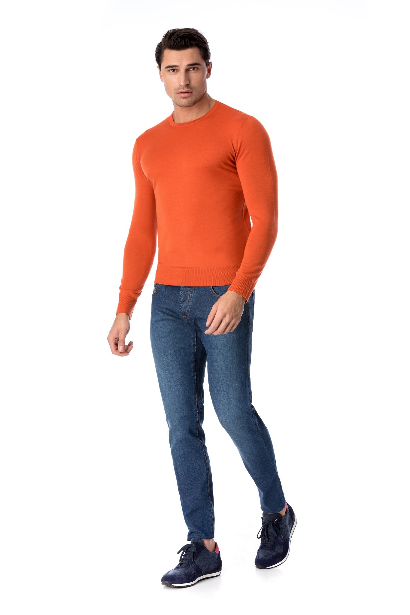 Pullover fin din lana merino
