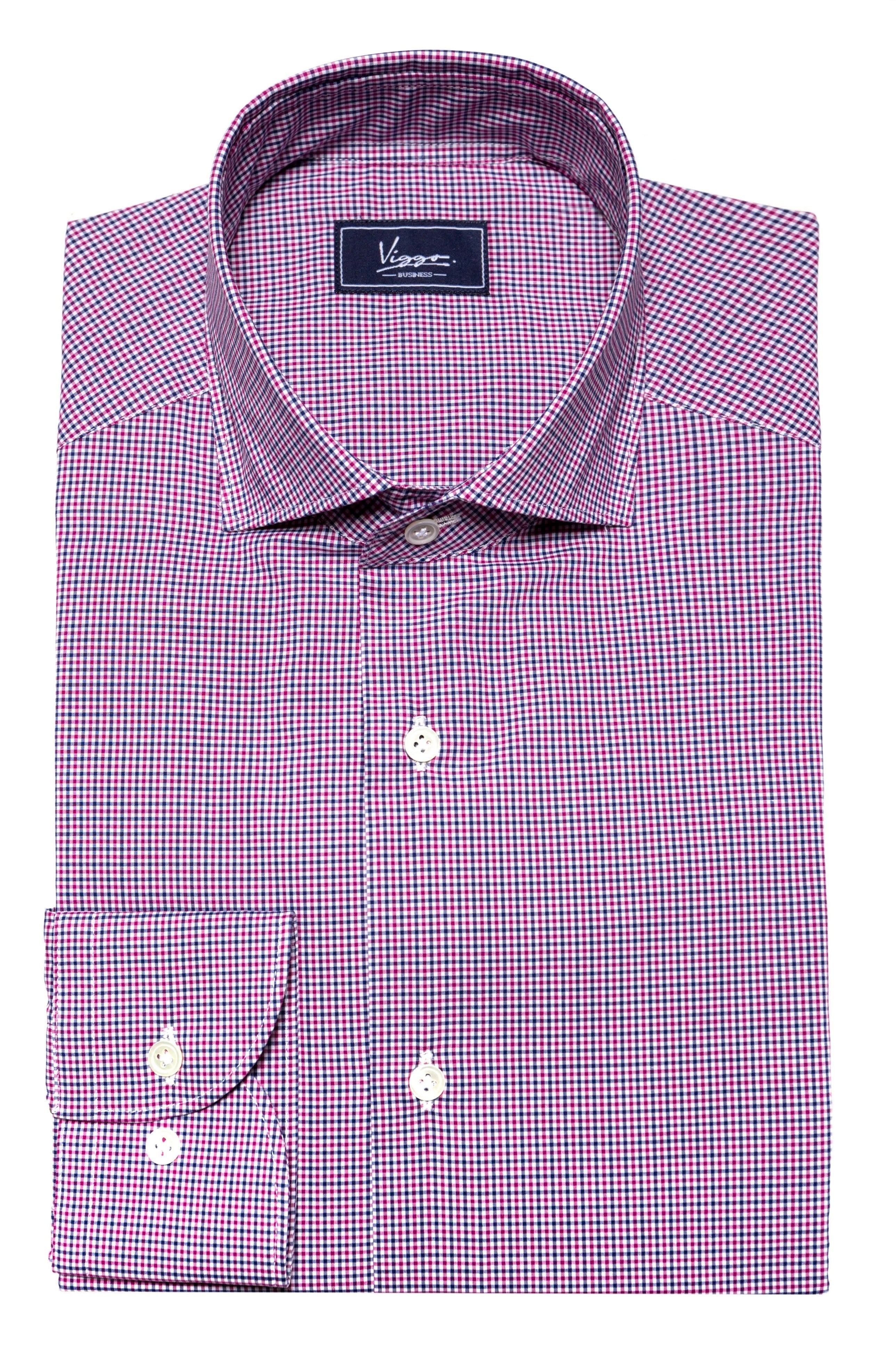 Shirt With Red And Blue Squares