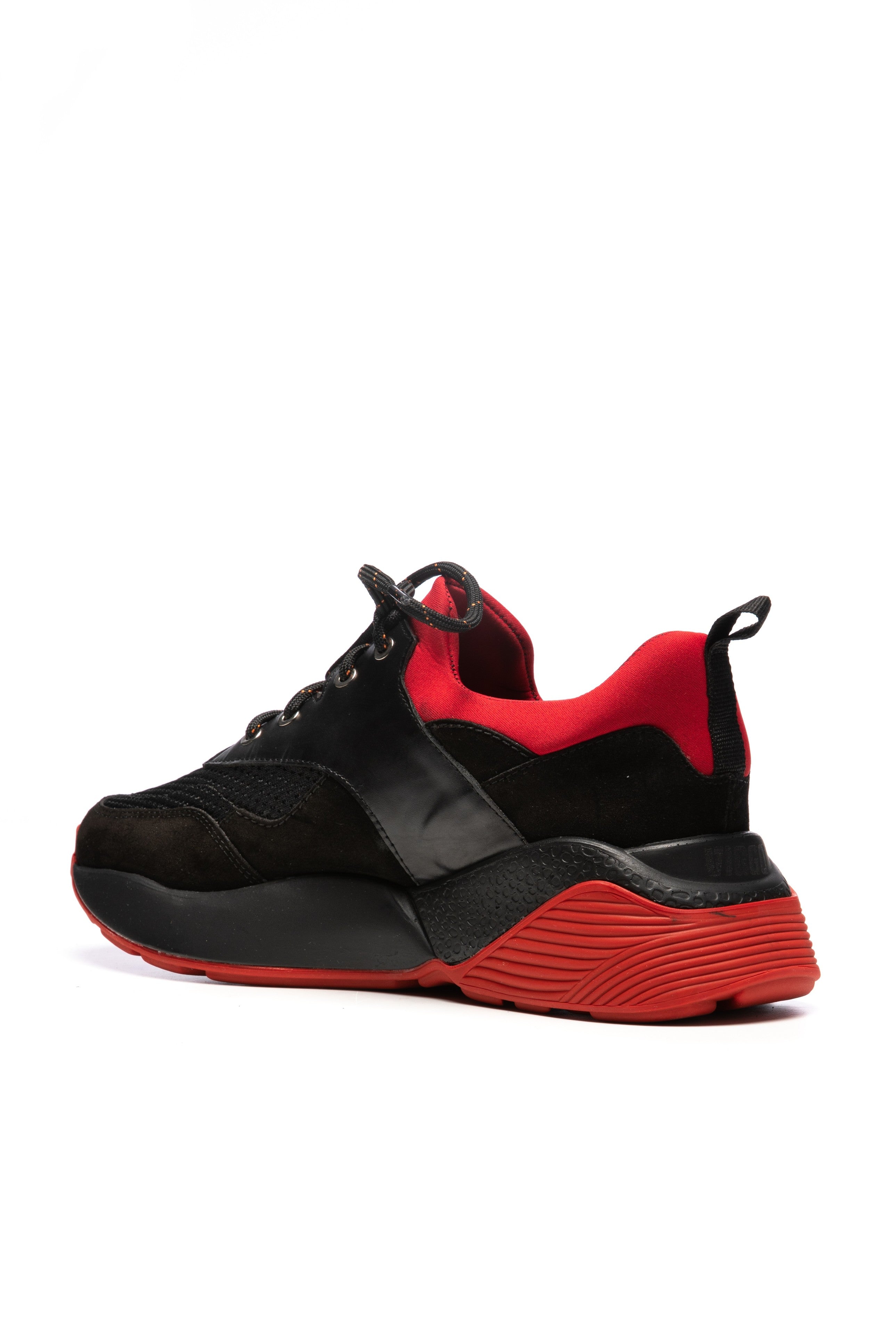 Pantofi sport negri din piele intoarsa