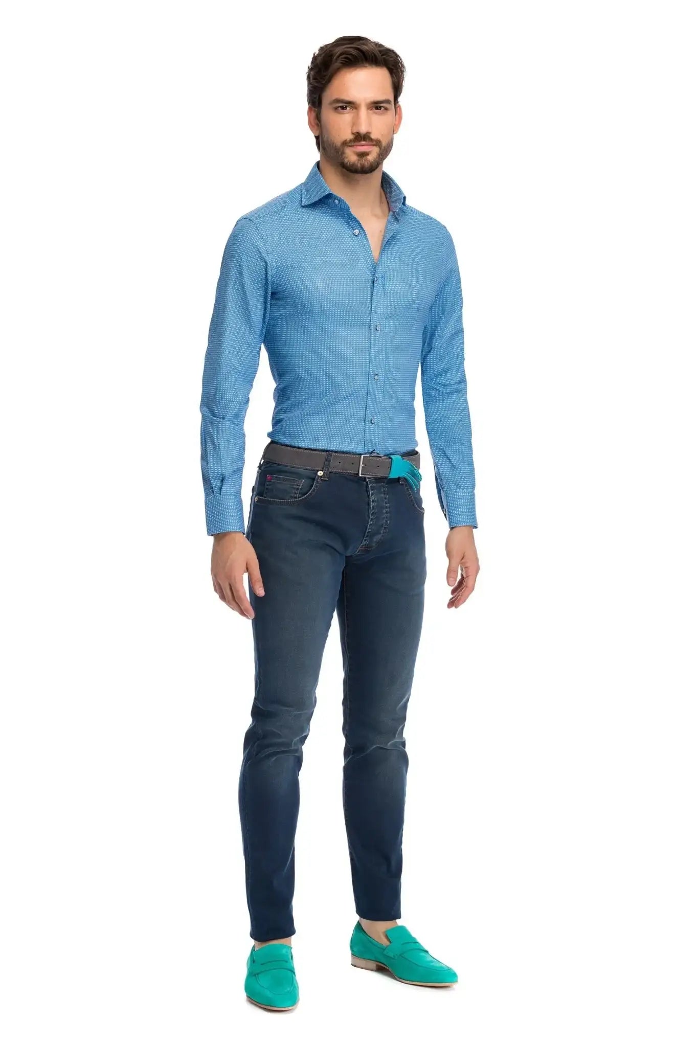 Blugi Bleumarin Forest Green