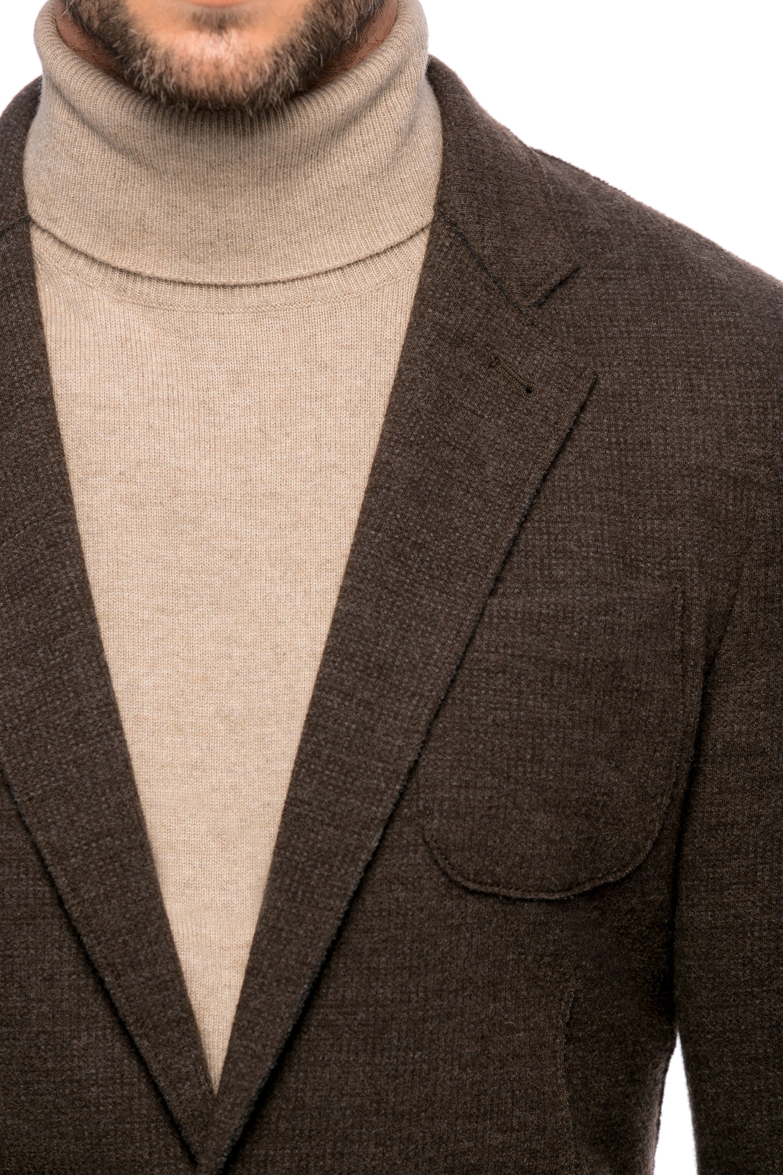 Sacou maro slim fit
