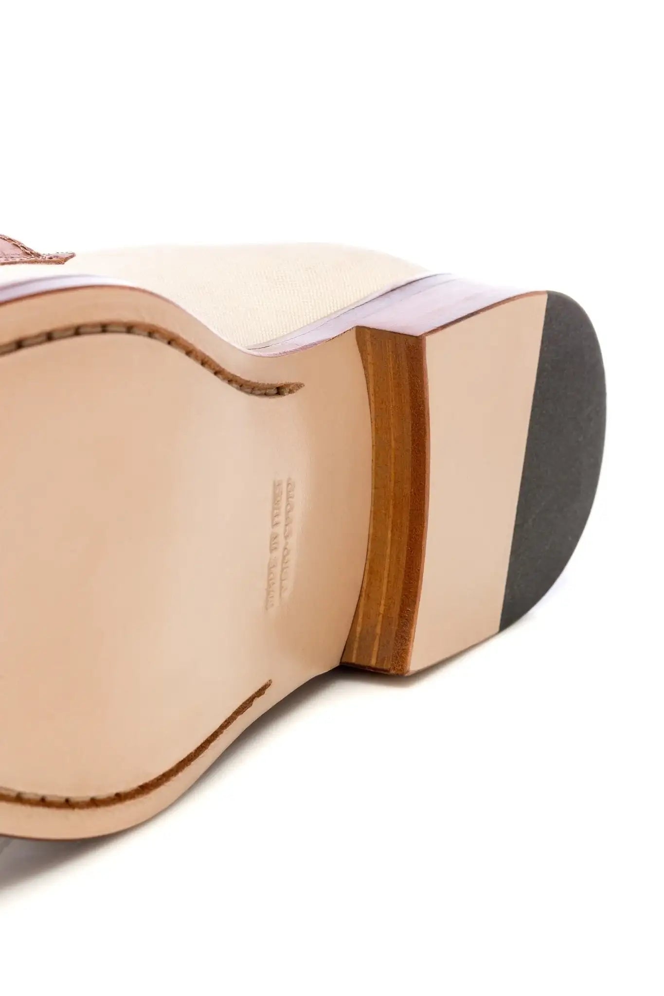 Mocasini crem din piele si textil