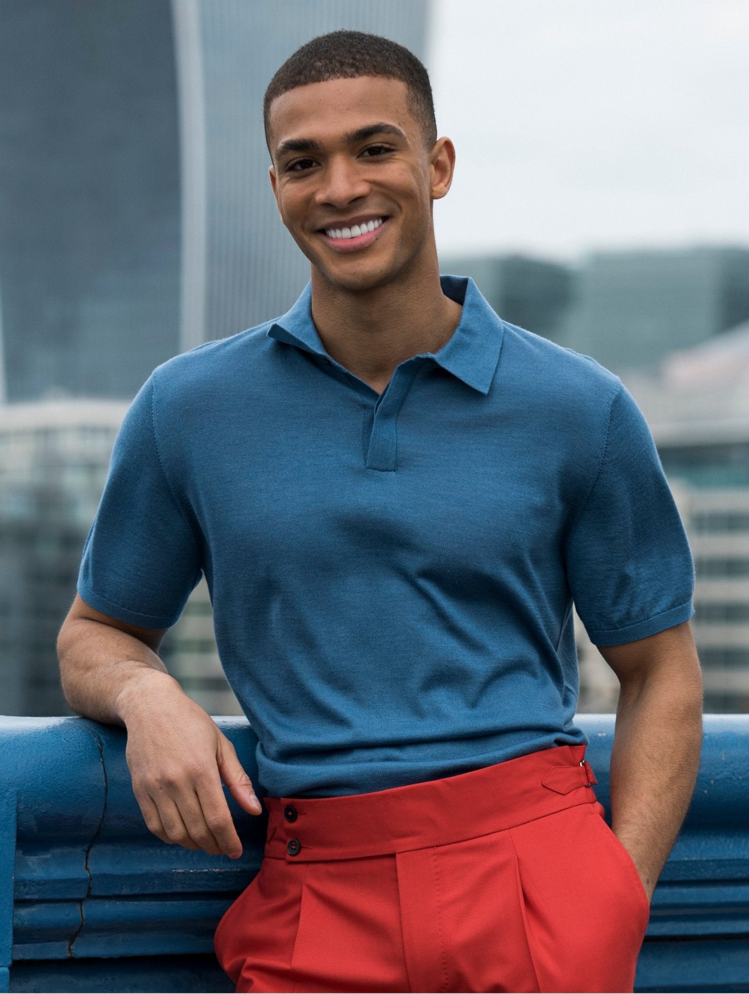 Pantaloni corai cu talie ajustabila - Viggo