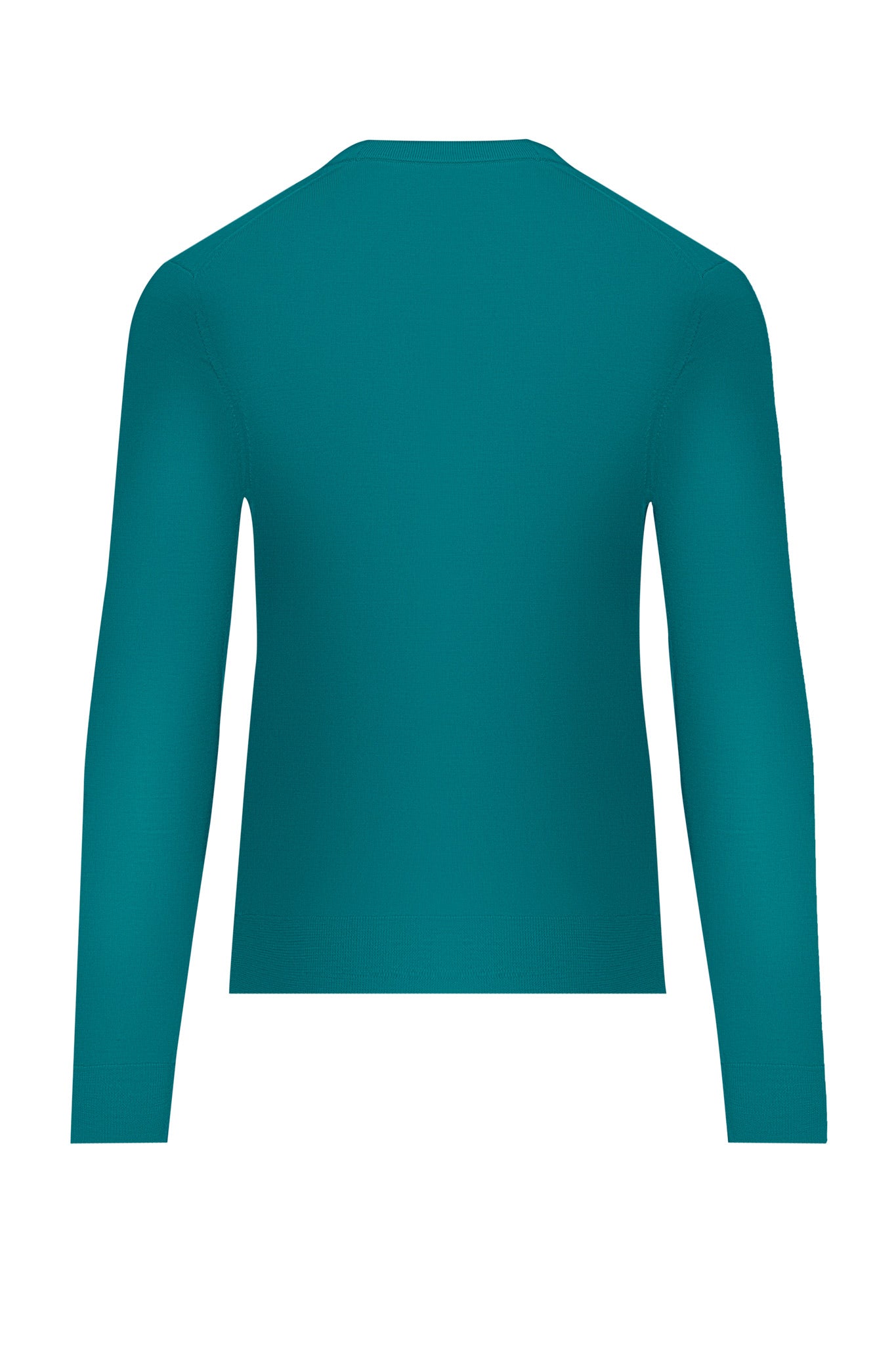 Cardigan turquoise din lana merino