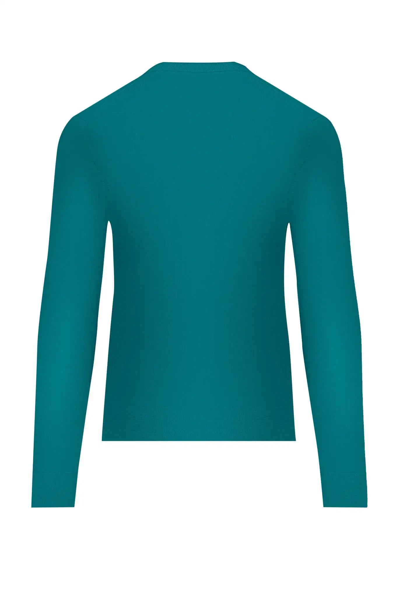 Cardigan turquoise din lana merino