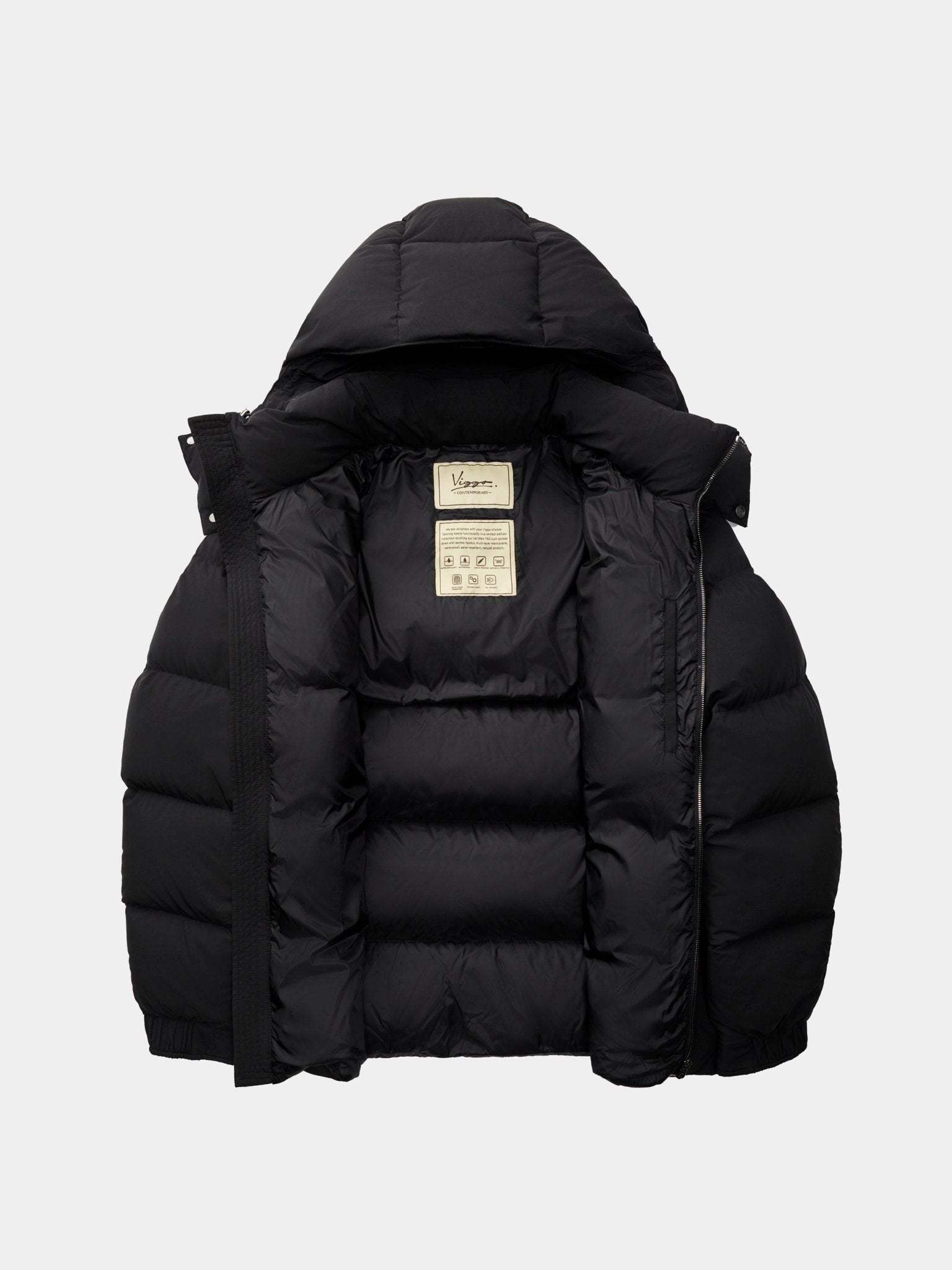 Geaca scurta neagra din puf - Viggo