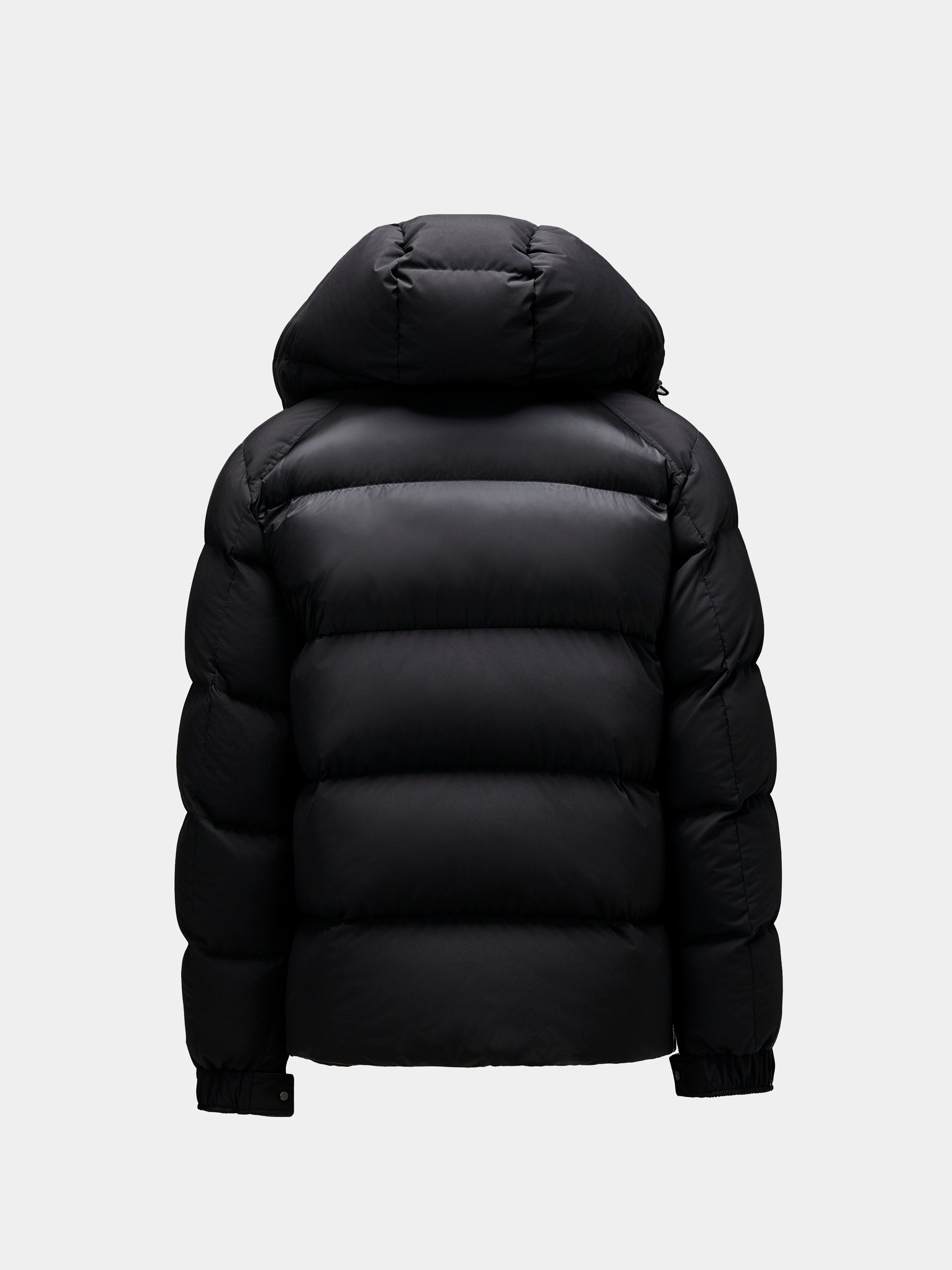 Short black down jacket