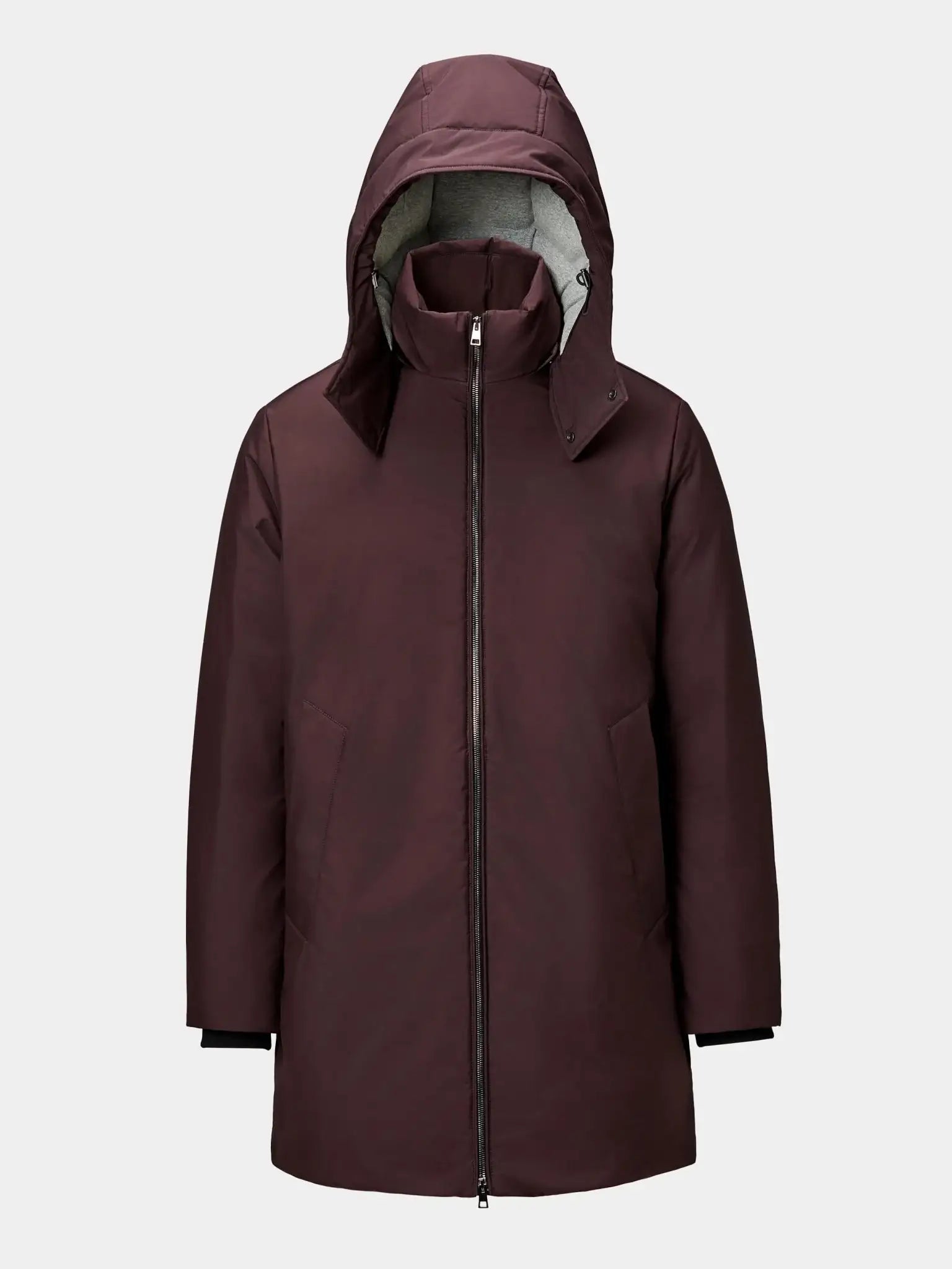 Parka bordeaux din puf
