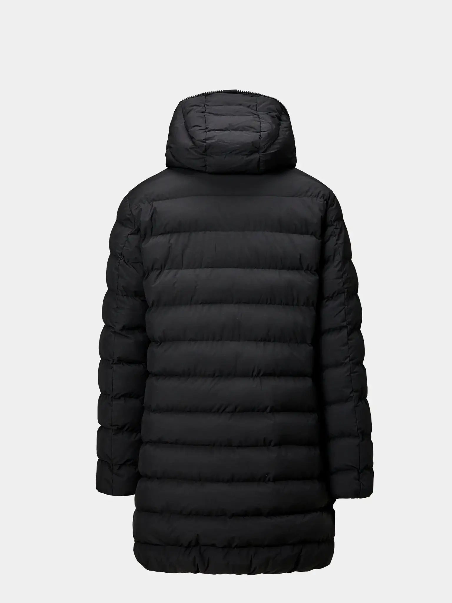 Geaca neagra lunga cu incalzire si accesorii detasabile - Viggo