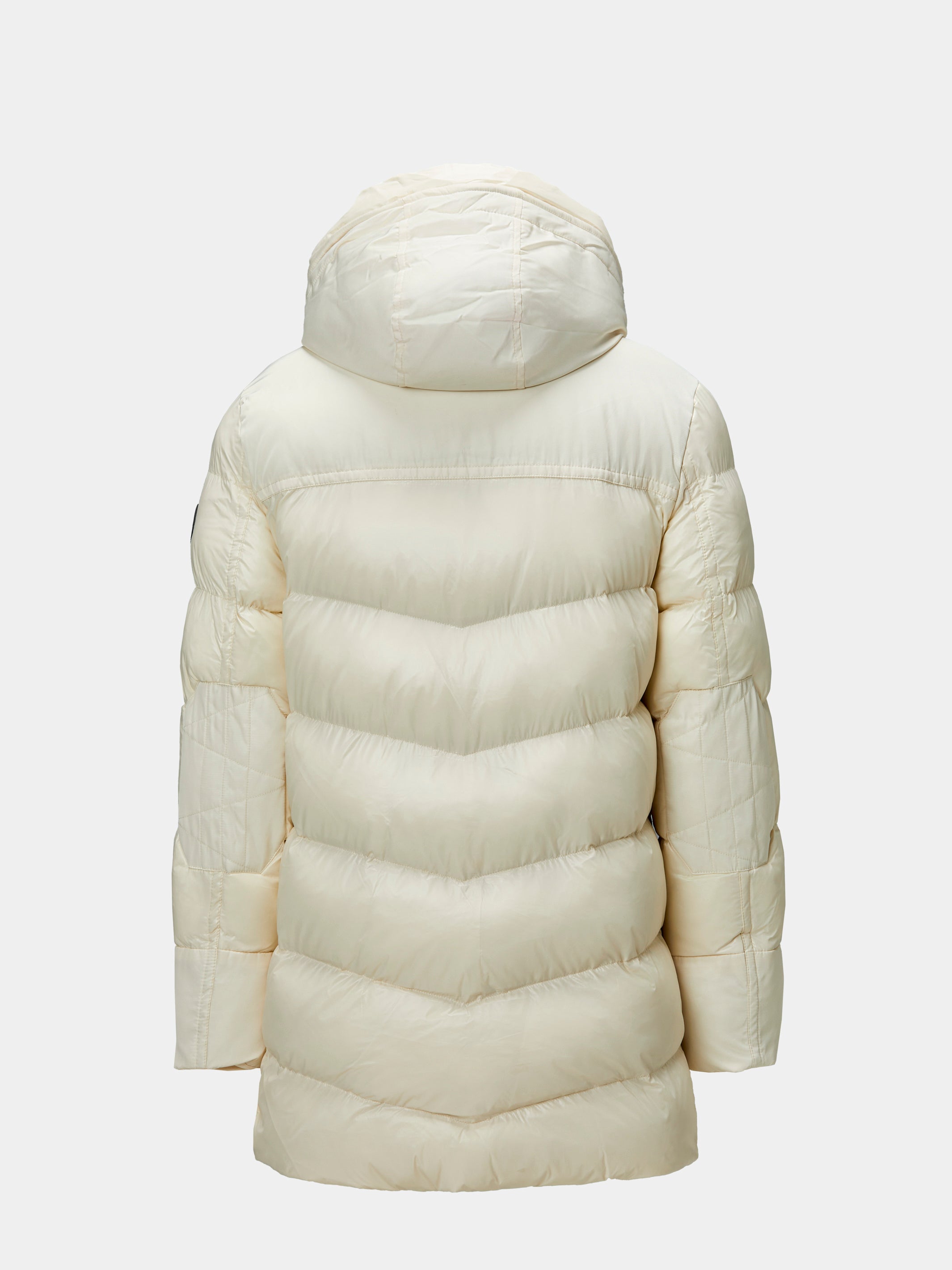 Long white jacket, with heating