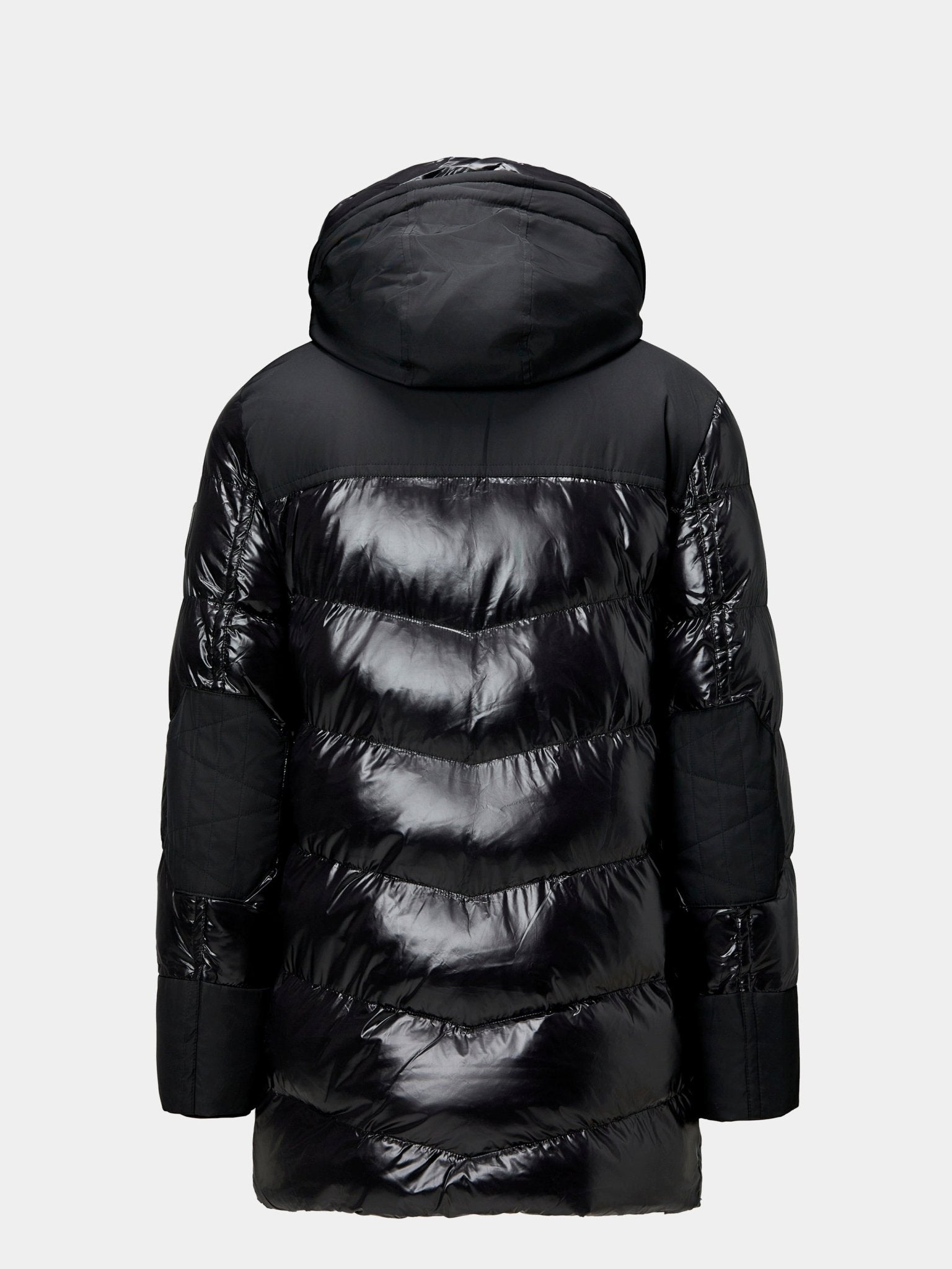 Geaca neagra lunga, cu incalzire - Viggo