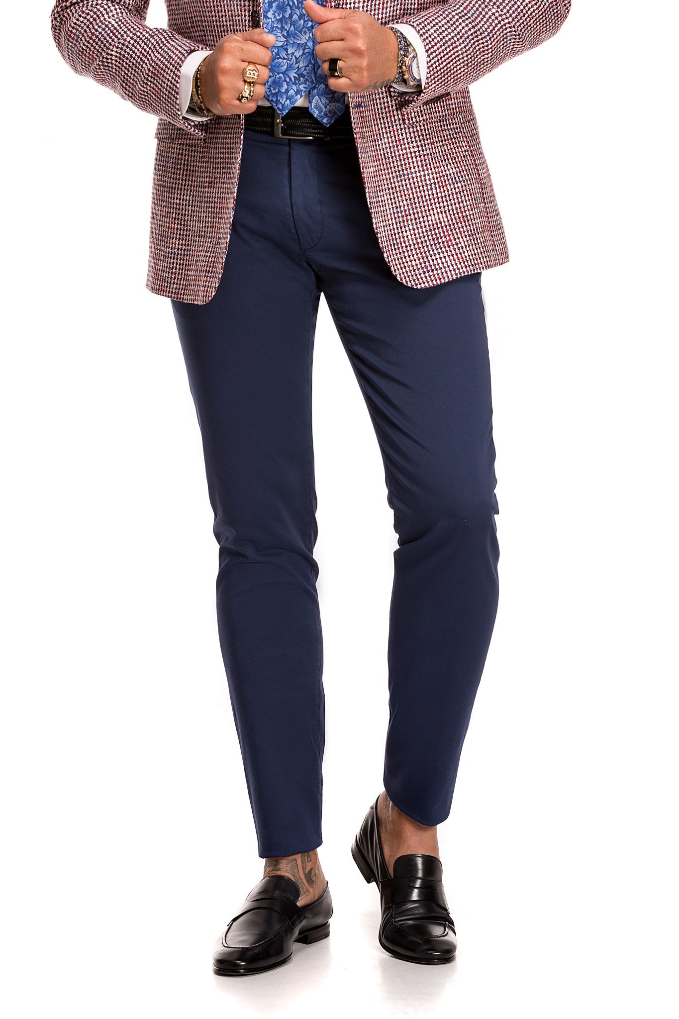 Pantaloni Chinos Albastru