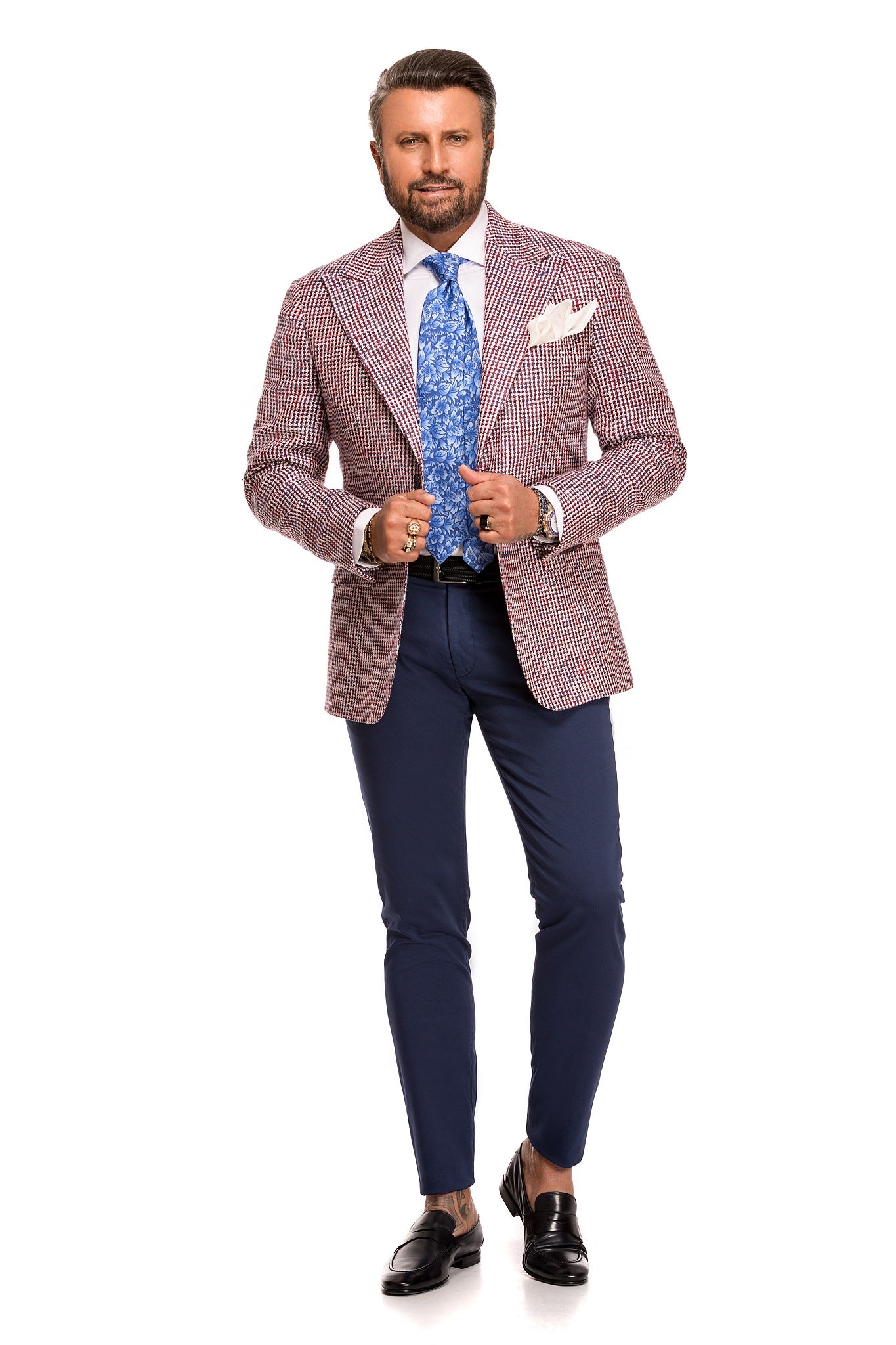 Pantaloni Chinos Albastru