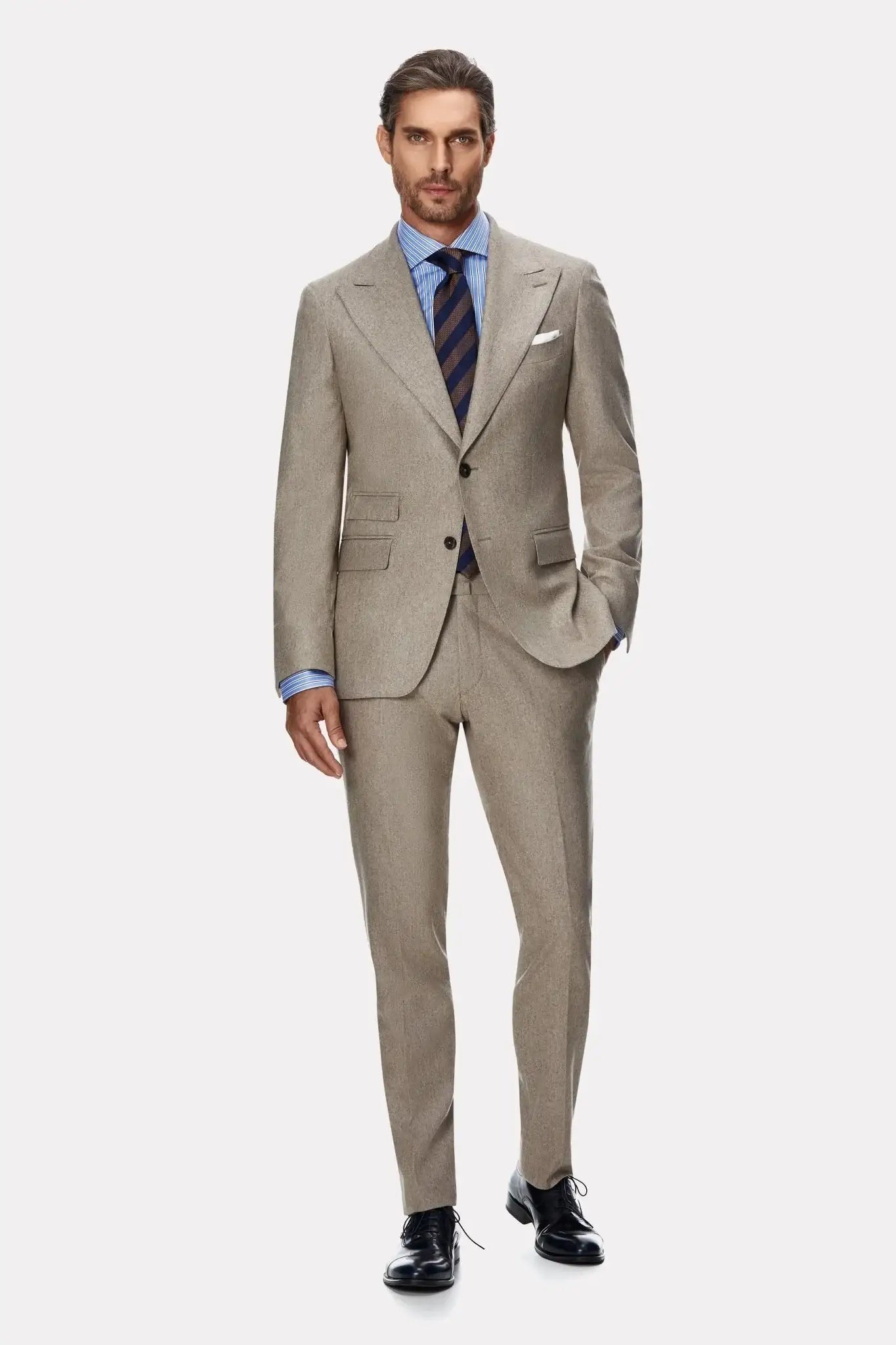 Camasa bleu cu dungi albe si bleumarin