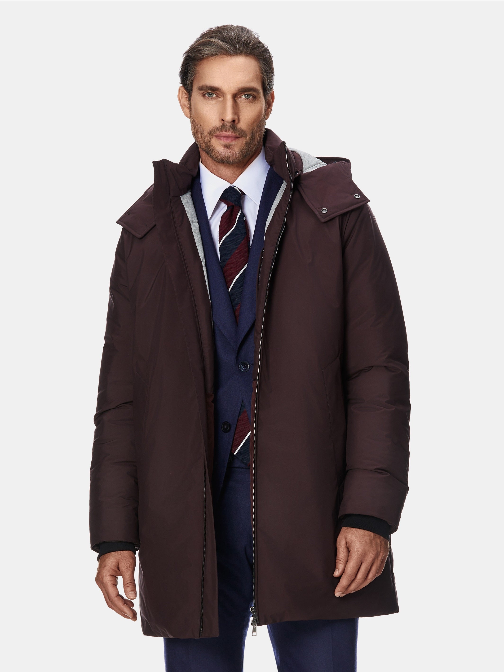 Bordeaux down parka