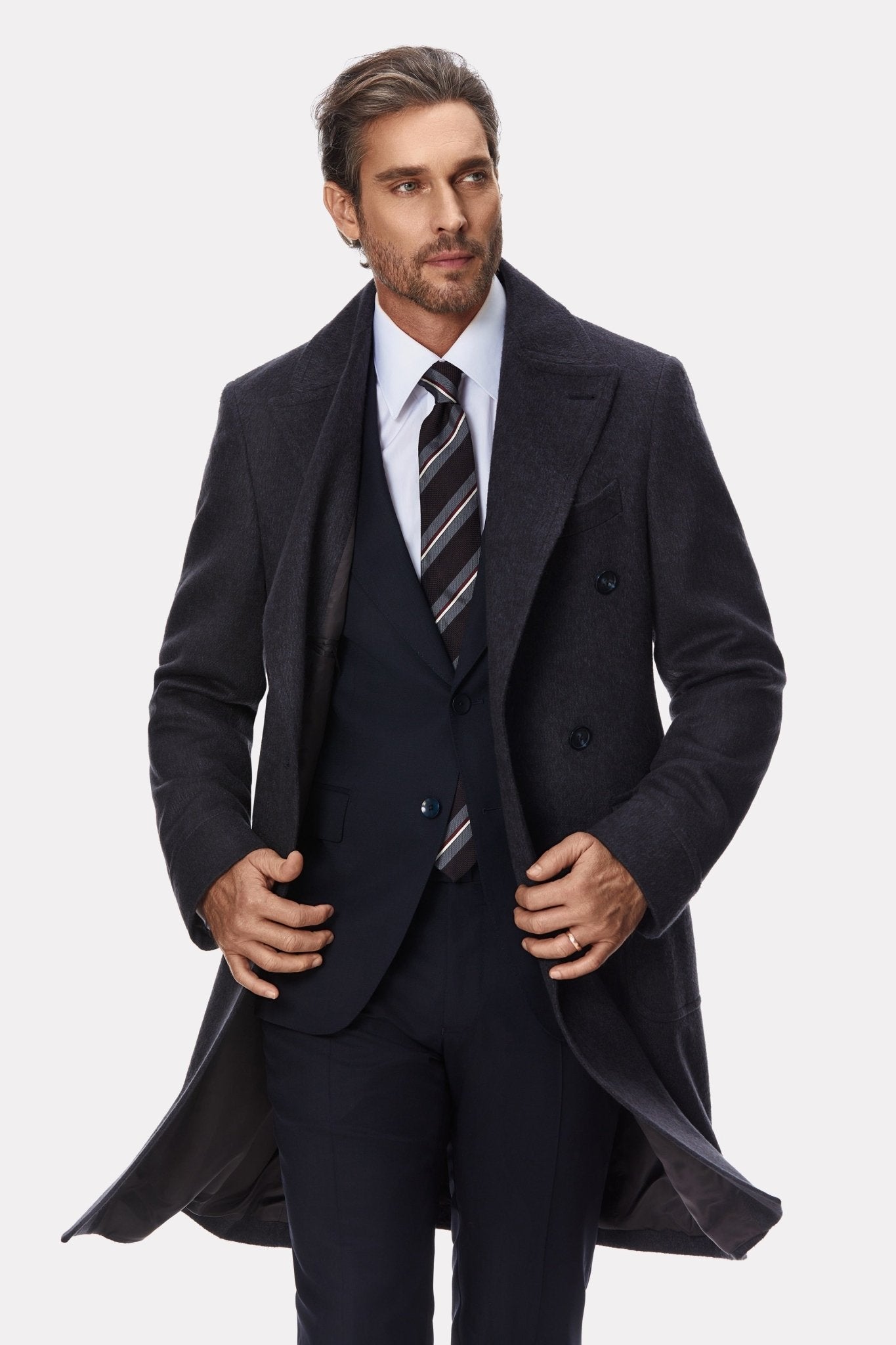 Palton gri din par de camila - Viggo