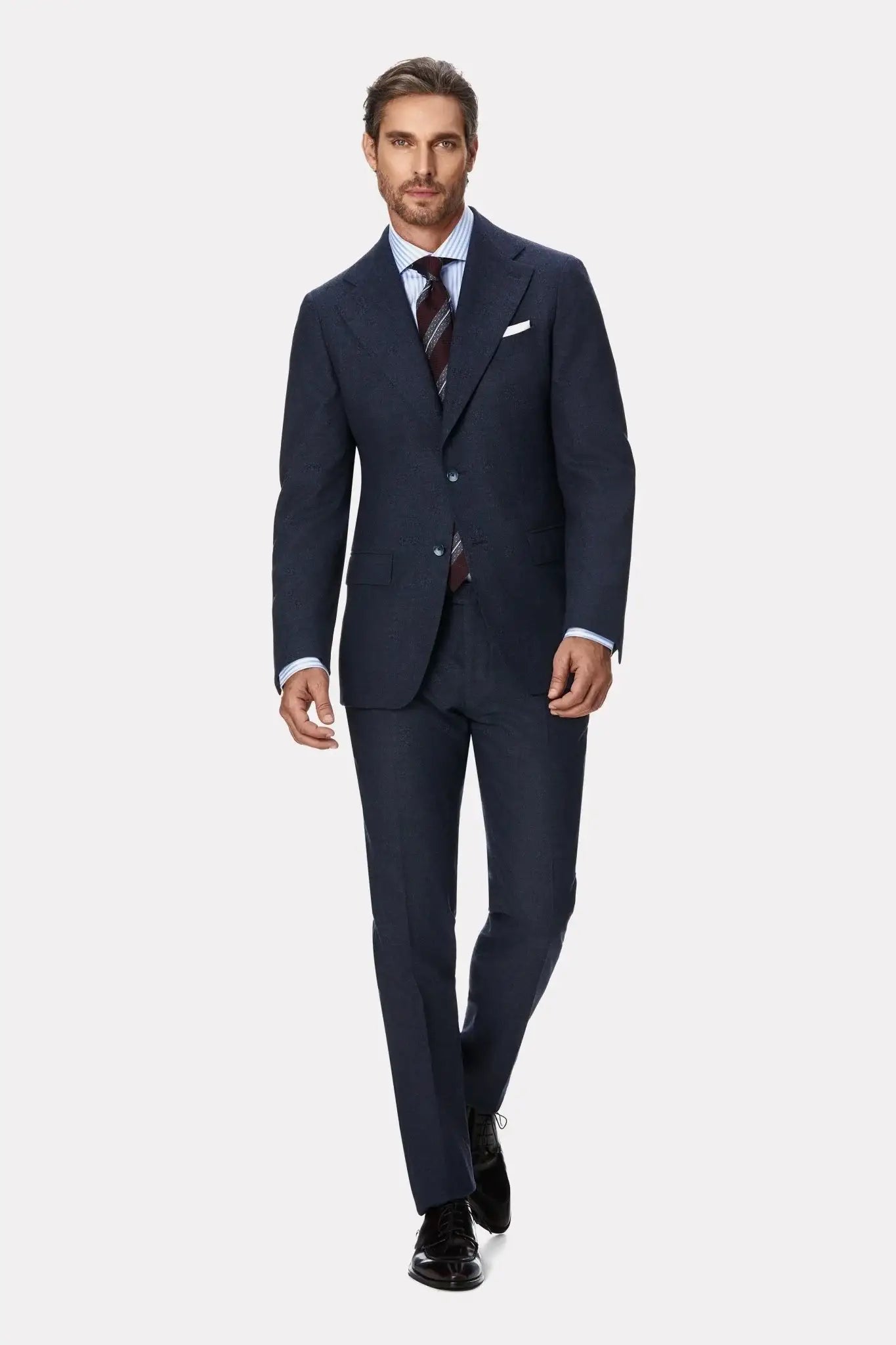 Camasa royal bio alba cu dungi bleu