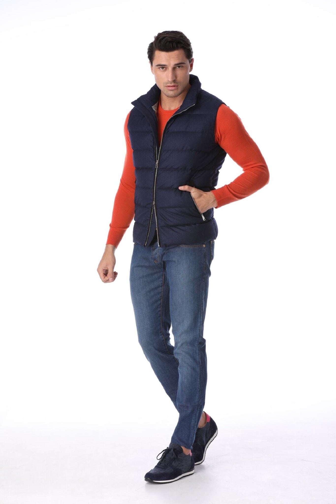 Pullover fin din lana merino